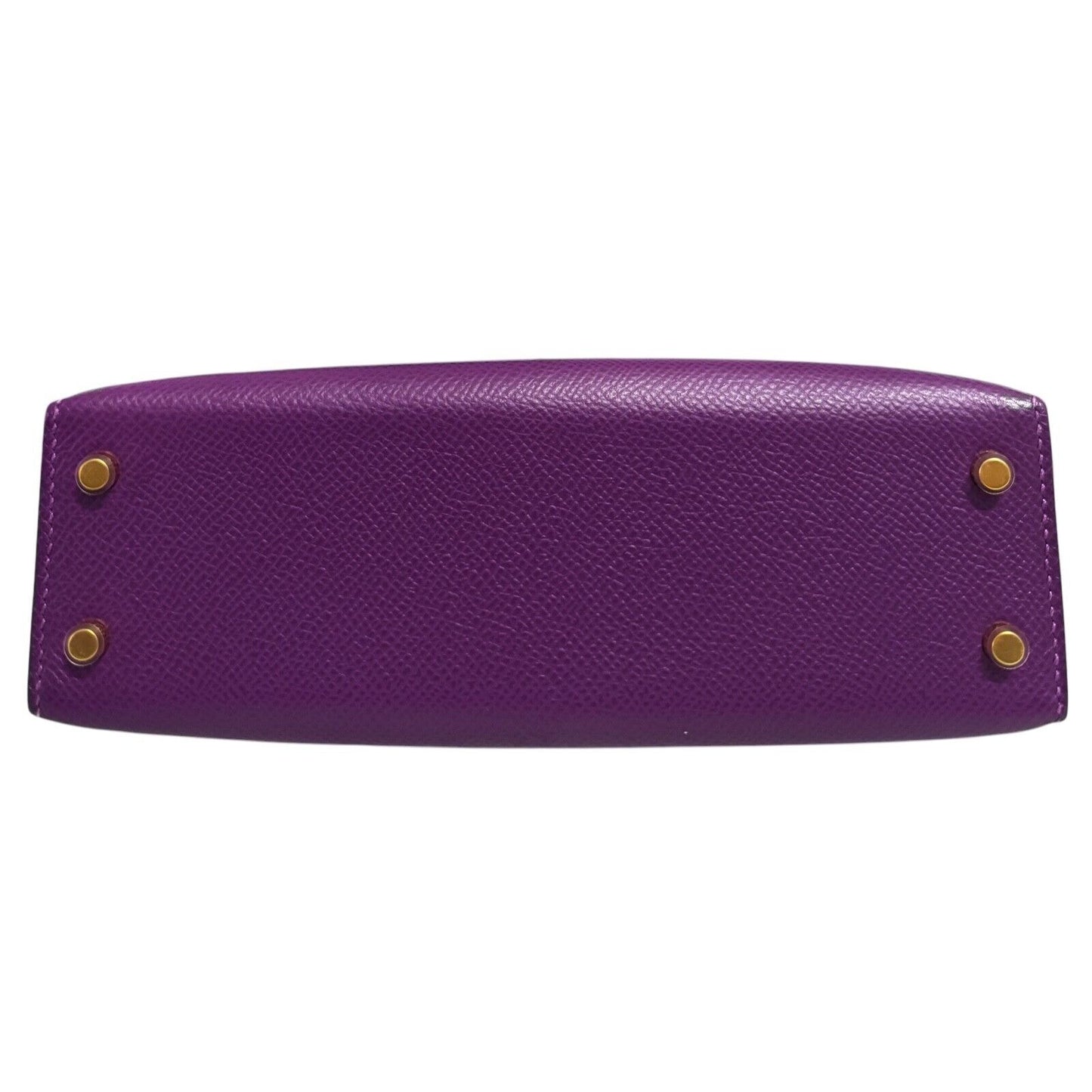 Hermes Kelly Mini 20 Anemone Purple Epsom Leather Gold Hardware
