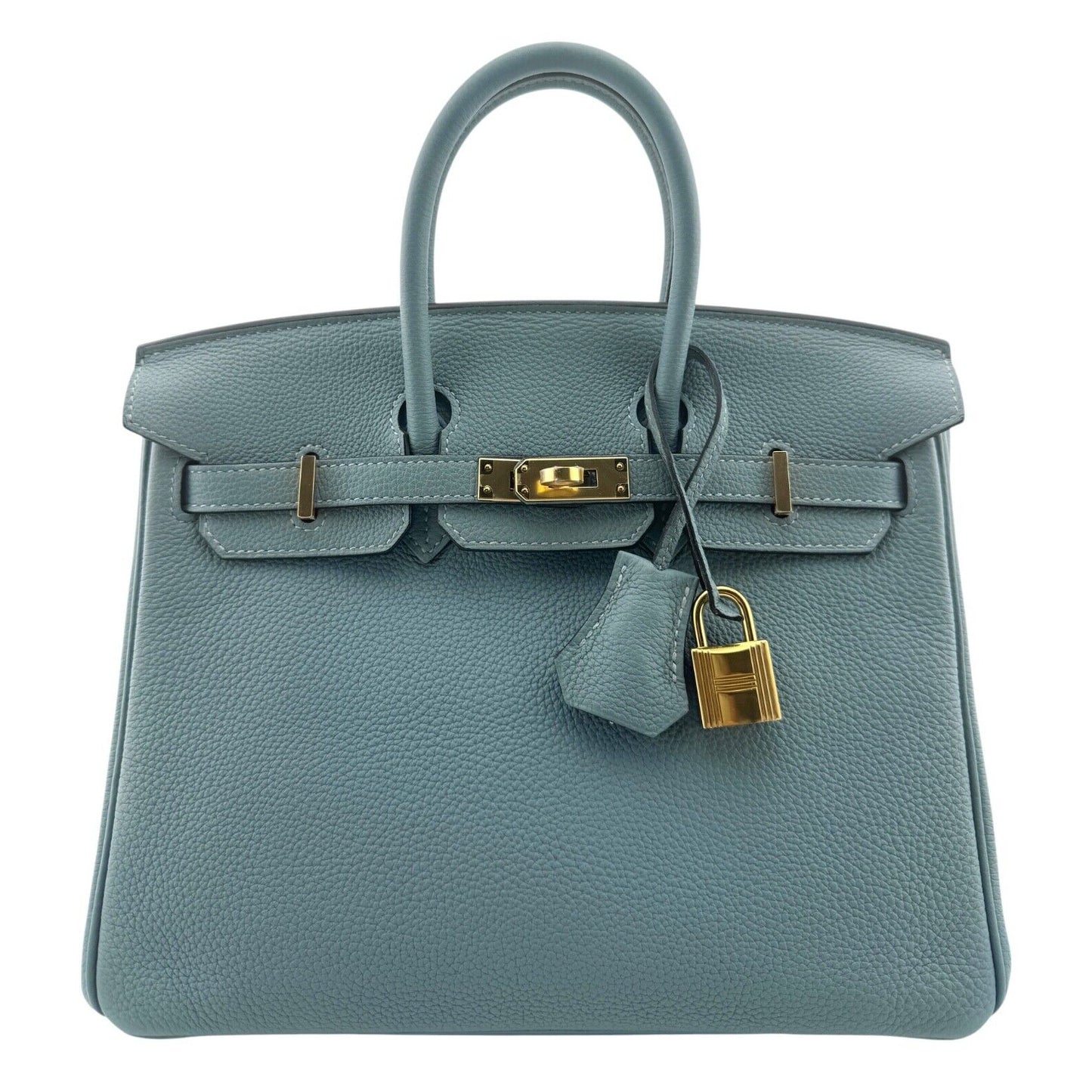Hermes Birkin 25 Bleu Ciel Blue Togo Leather Gold Hardware VERY RARE