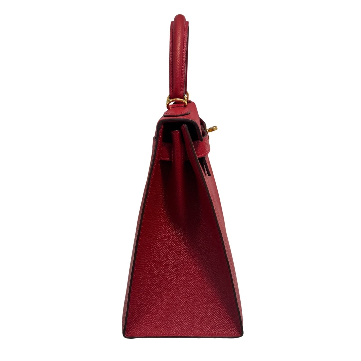 Hermes Kelly 28 Sellier Rouge Casaque Red Epsom Leather Gold Hardware