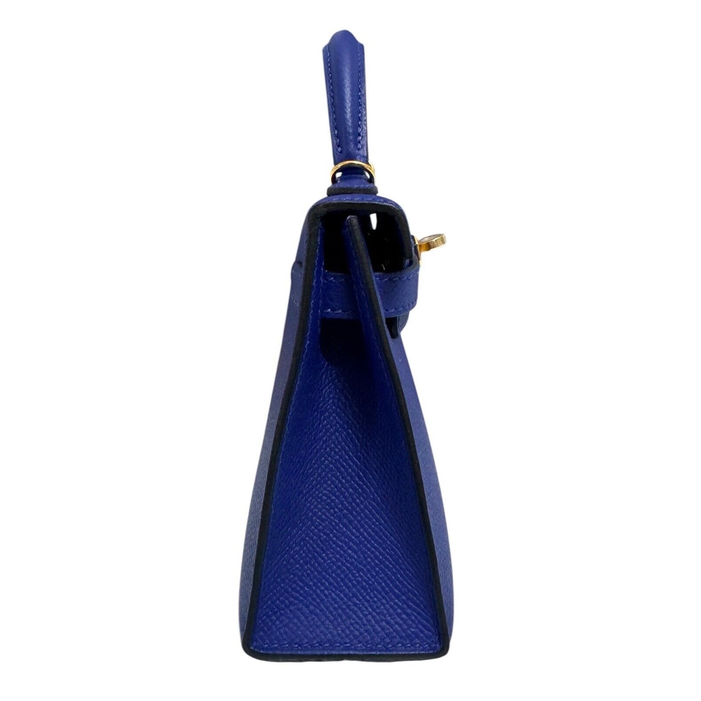 Hermes Kelly Mini 20 Bleu Electrique Blue Electric Epsom Leather Gold Hardware