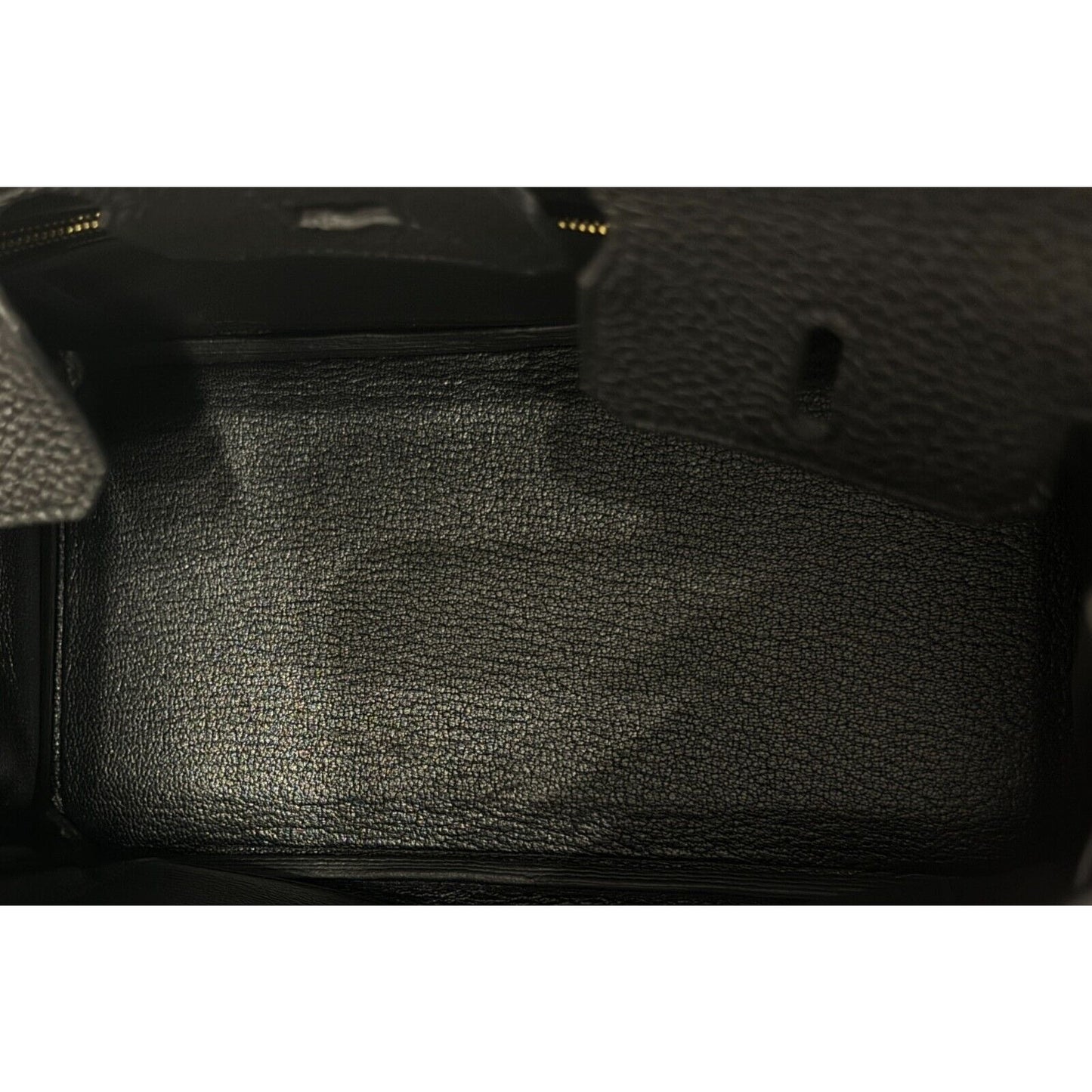Hermes Birkin 25 Black Noir Togo Leather Rose Gold Hardware Handbag