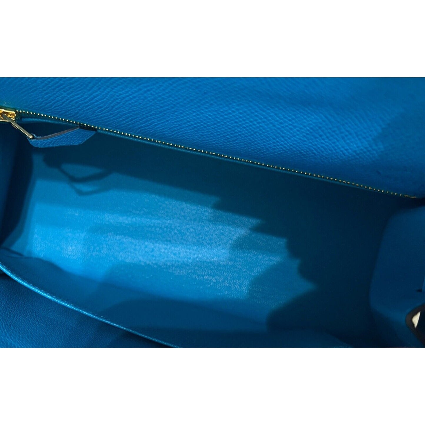 Hermes Kelly 25 Sellier Blue Frida Epsom Leather Gold Hardware Shoulder bag