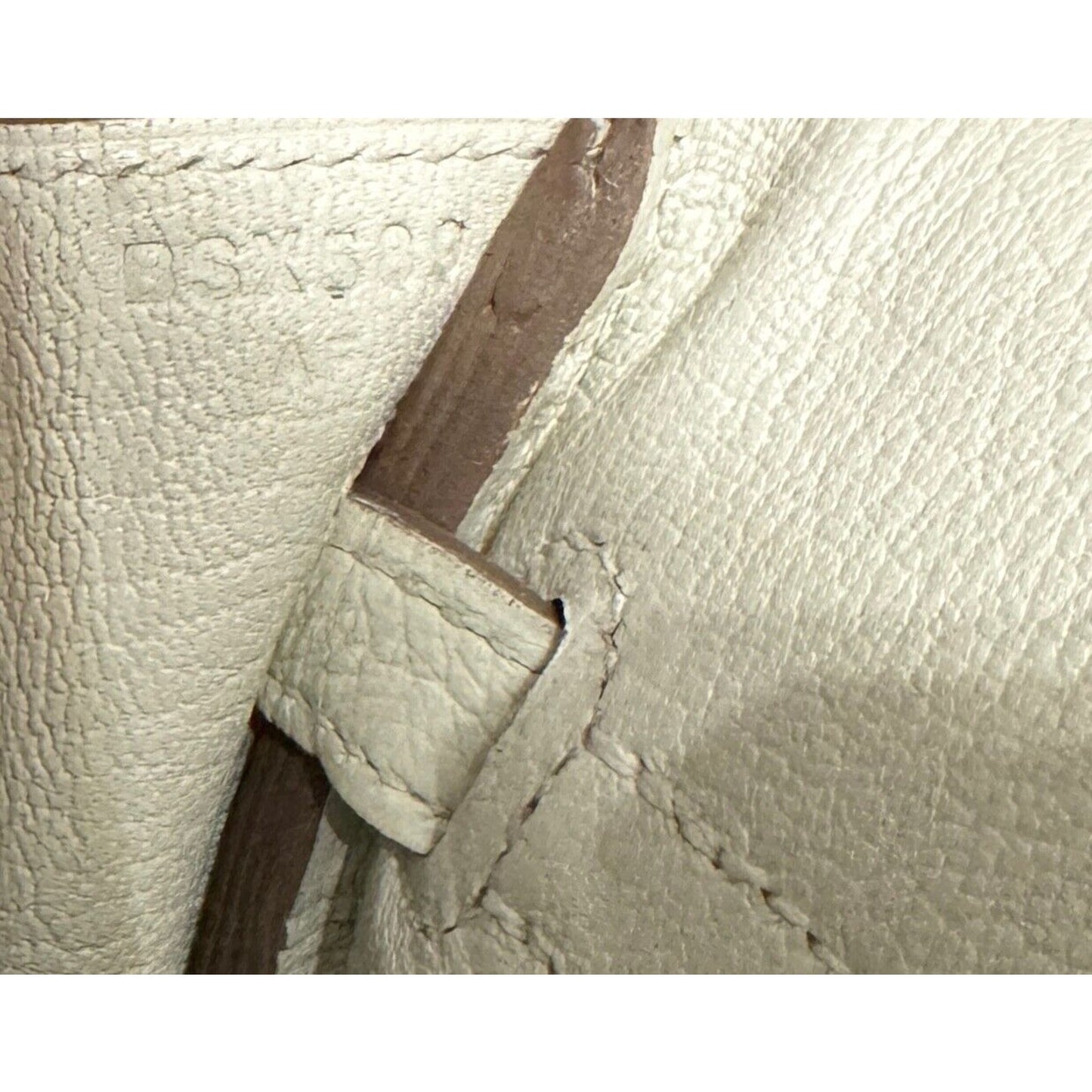 Hermes Birkin 25 Mushroom White Gray Togo Leather Gold Hardware NEW