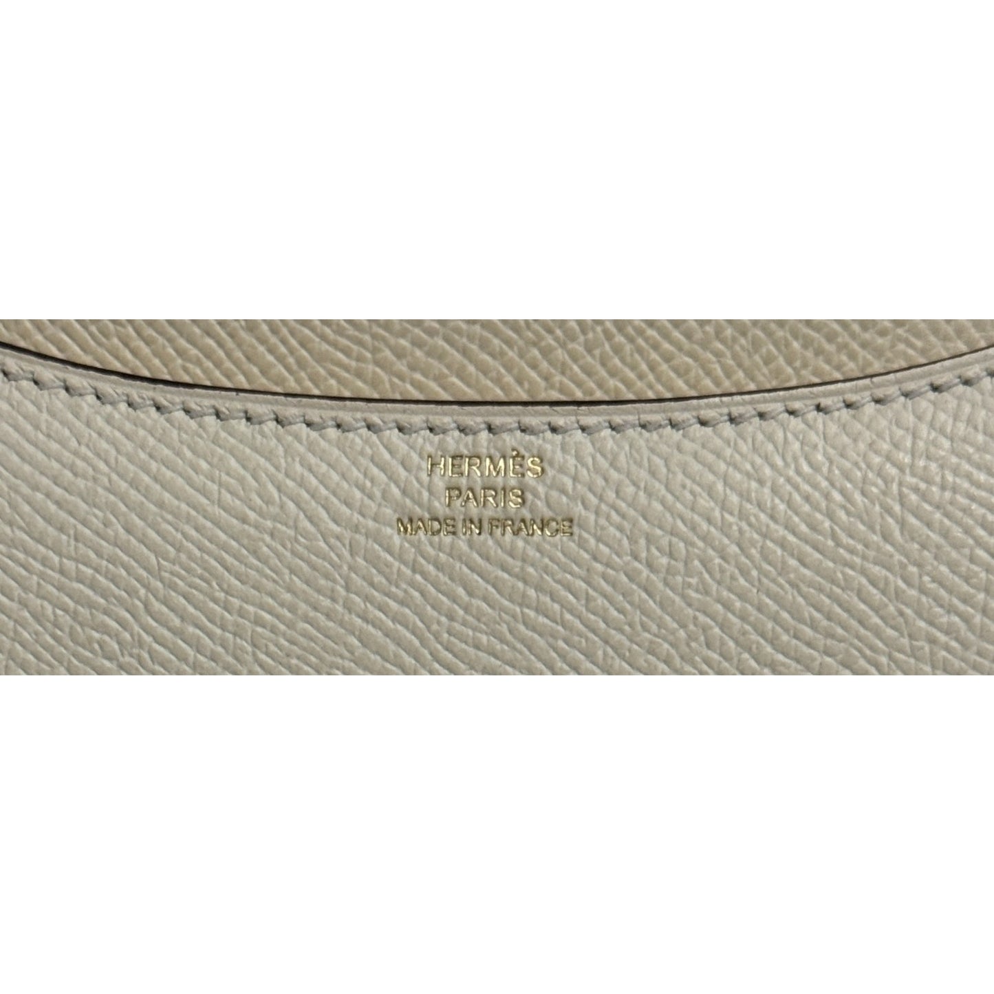 HERMES Constance 18 Mini Nata Beige Cream Epsom Leather Gold Hardware