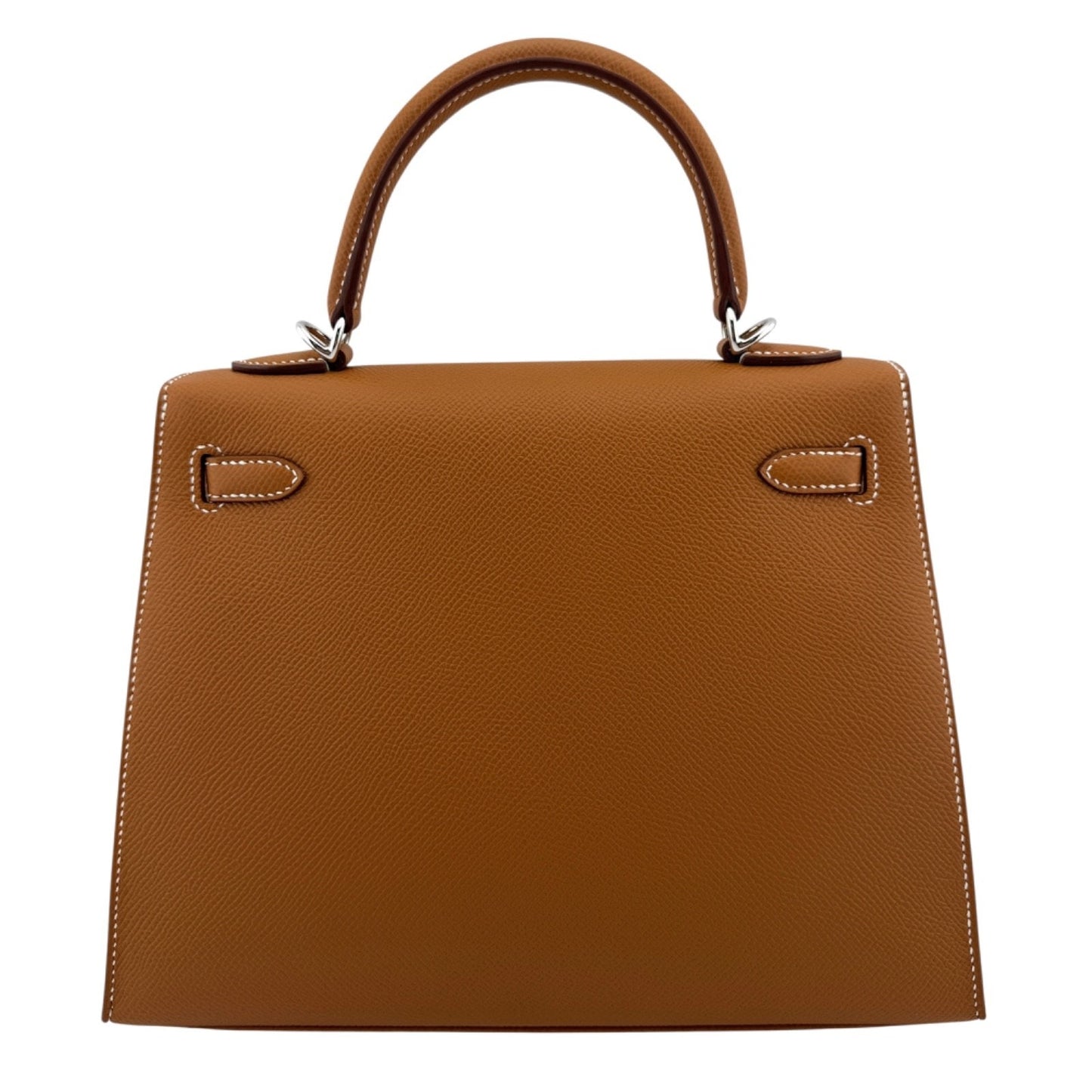 Hermes Kelly 25 Sellier Gold Tan Epsom Leather Palladium Hardware New 2025
