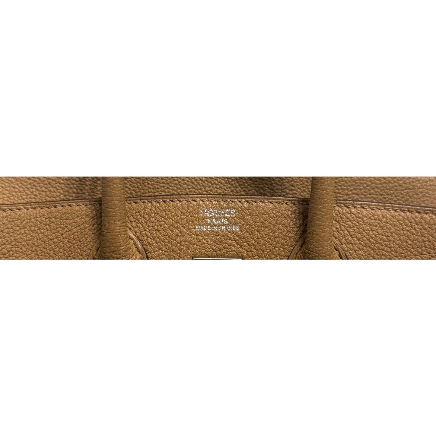 Hermes Birkin 25 Biscuit Tan Beige Togo Leather Palladium Hardware Handbag