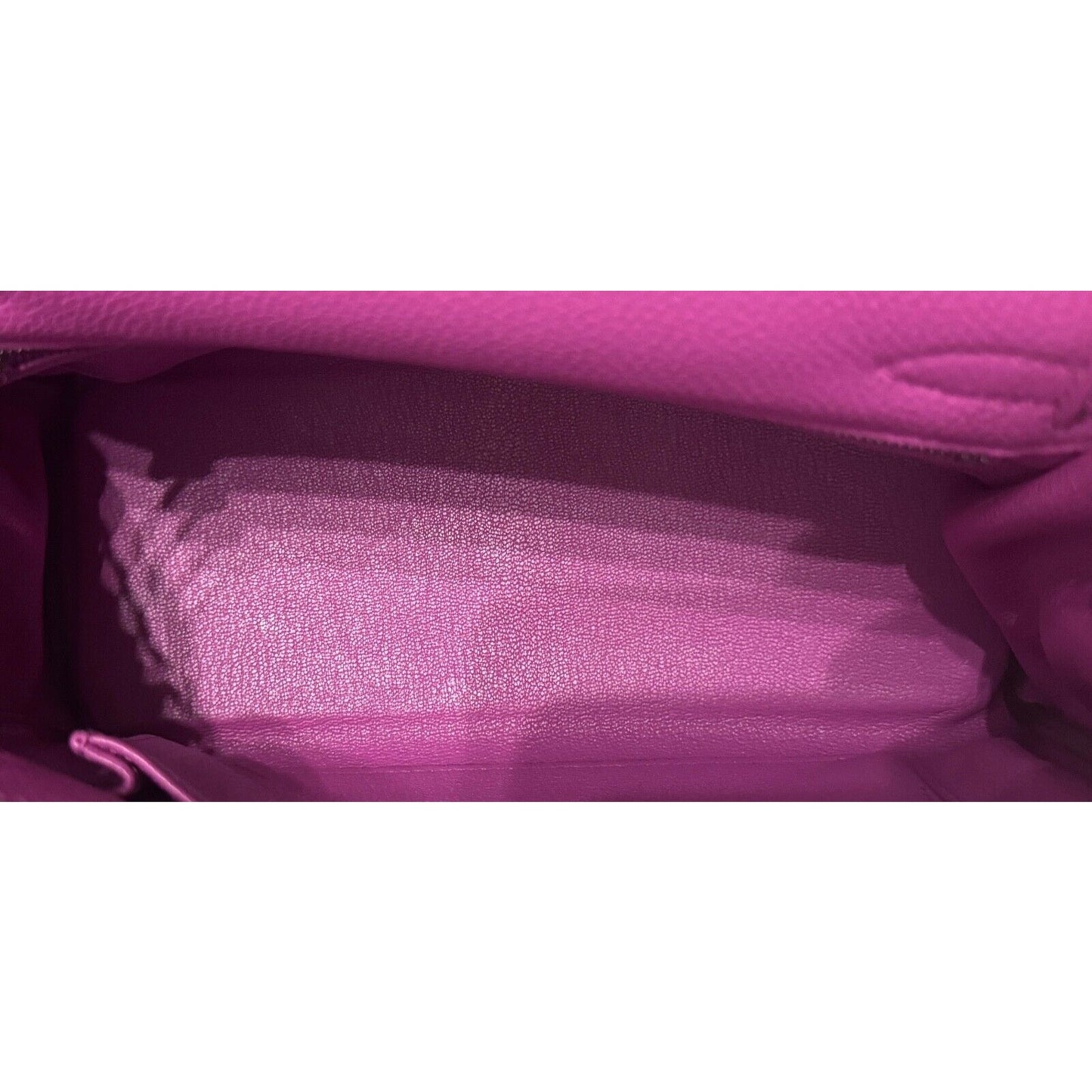 Hermes Kelly 25 Magnolia Pink Purple Togo Palladium Hardware
