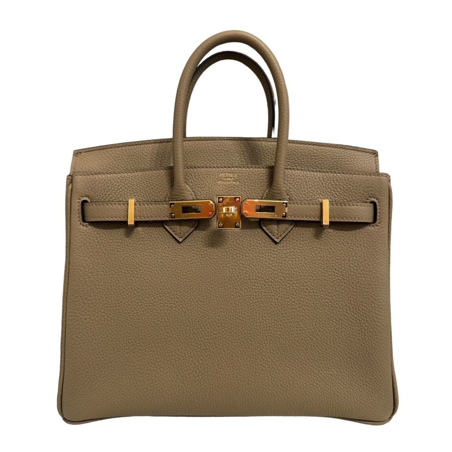 Hermes Birkin 25 Beige Marfa Tan Togo Leather Gold Hardware 2023 Handbag