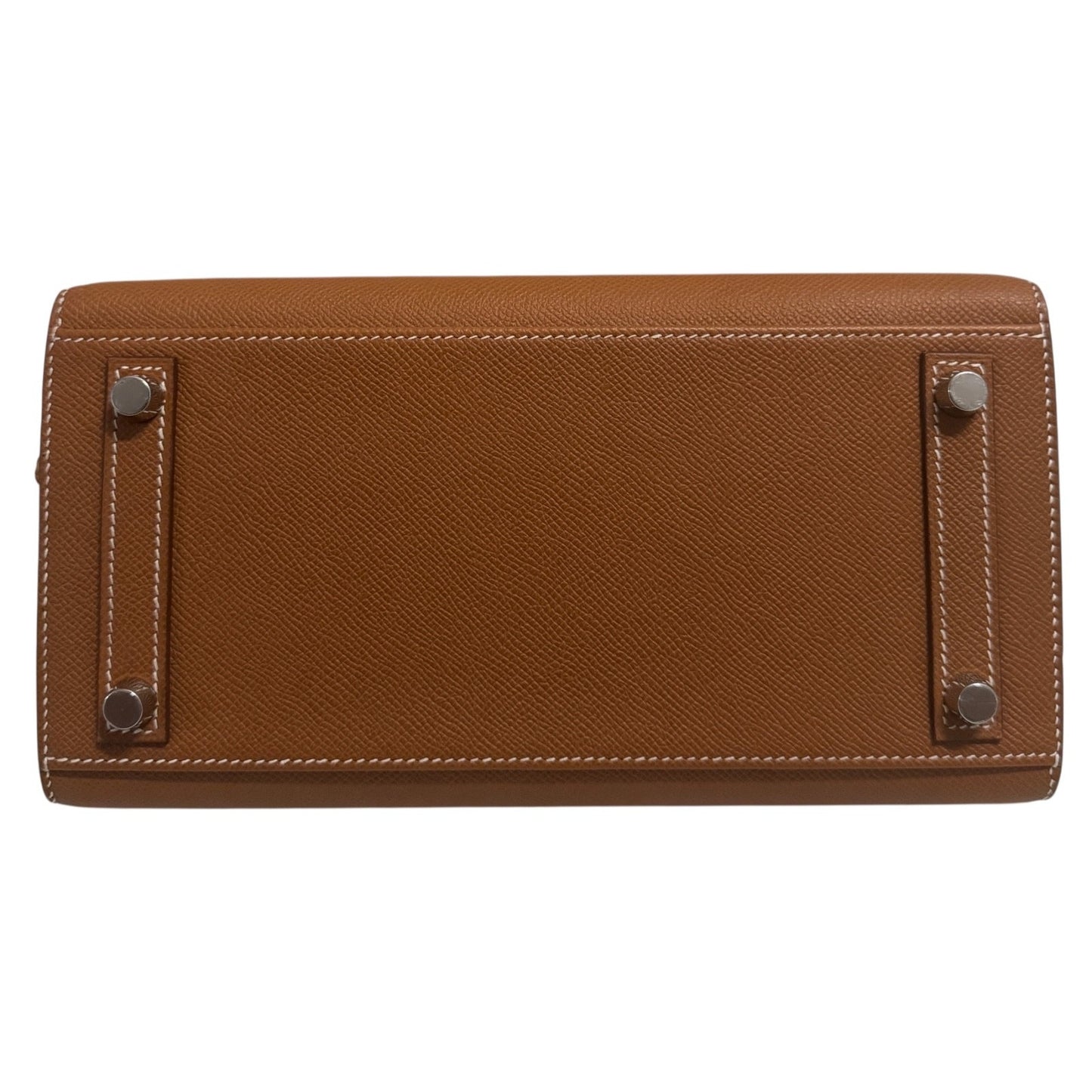 Hermes Birkin 25 Sellier Gold Tan Epsom Leather Palladium Hardware