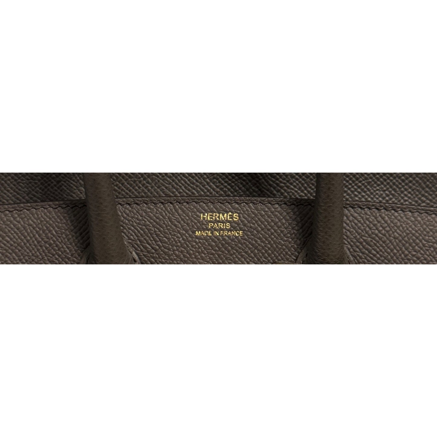 Hermes Birkin 25 Sellier Etain Gray Epsom Leather Gold Hardware