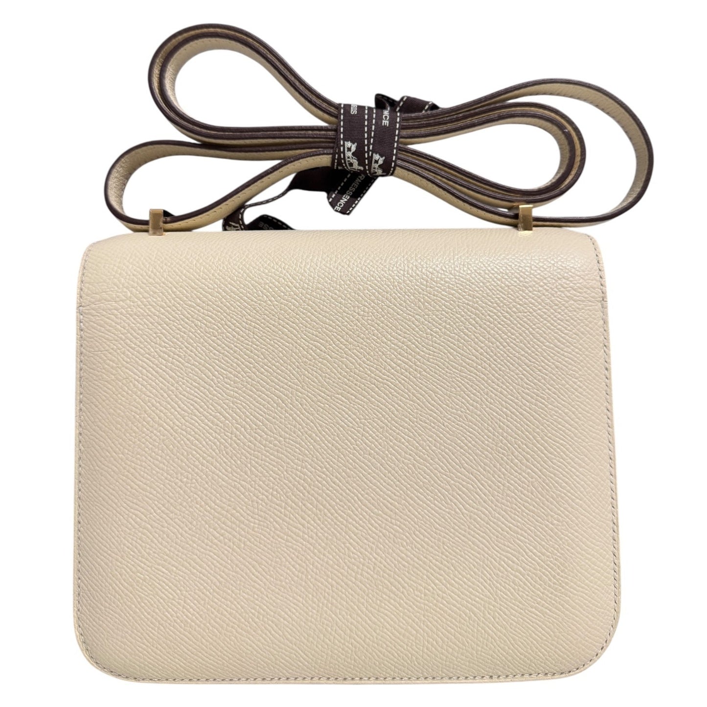 HERMES Constance 18 Mini Nata Beige Cream Epsom Leather Gold Hardware