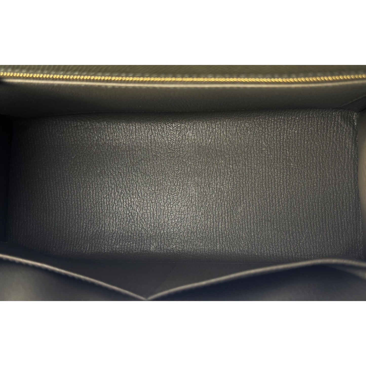 Hermes Kelly 28 Sellier Vert de Gris Green Gray Epsom Leather Gold Hardware