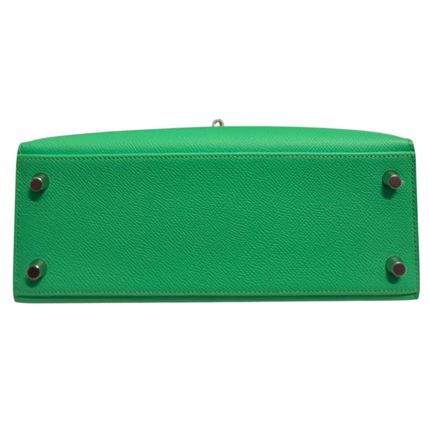 Hermes Kelly 25 Sellier Vert Comics Green Epsom Leather Palladium Hardware