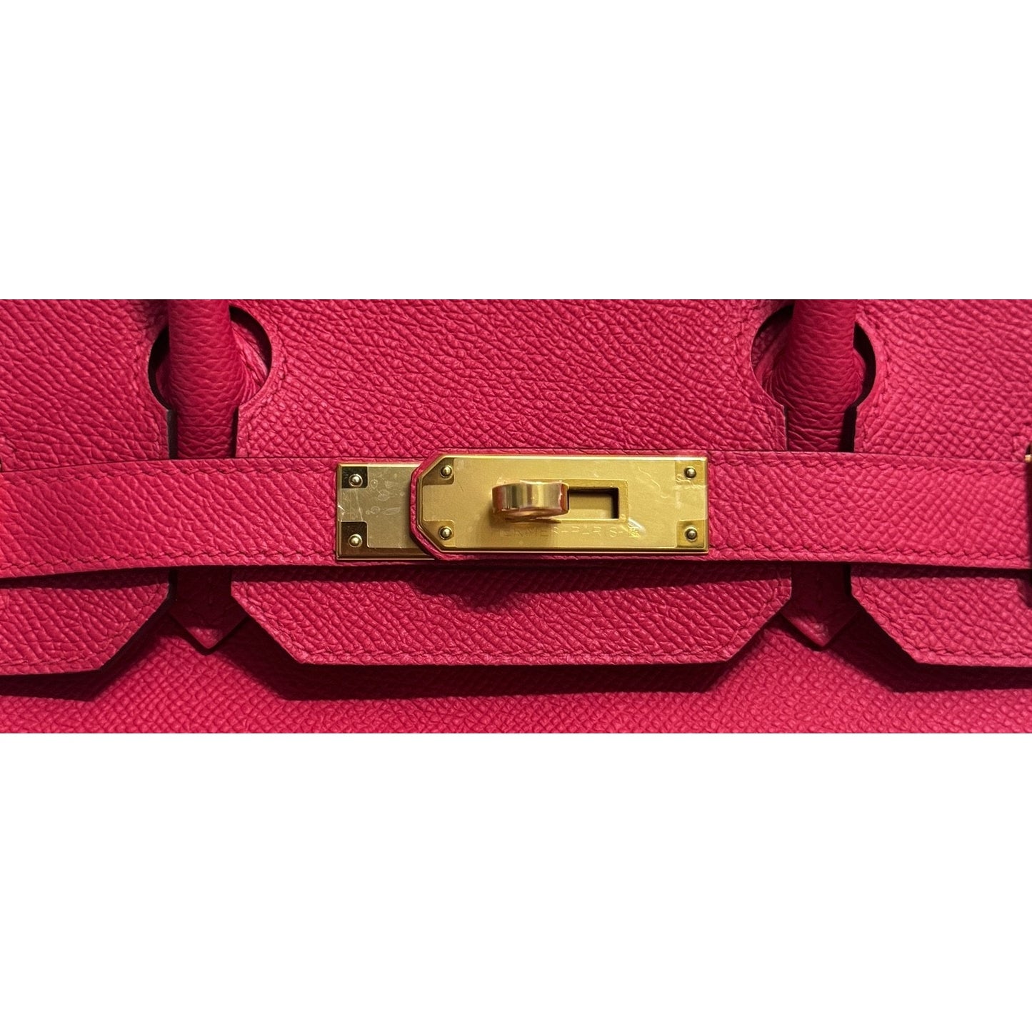 Hermes Birkin 30 Rose Extreme Pink Epsom Leather Gold Hardware