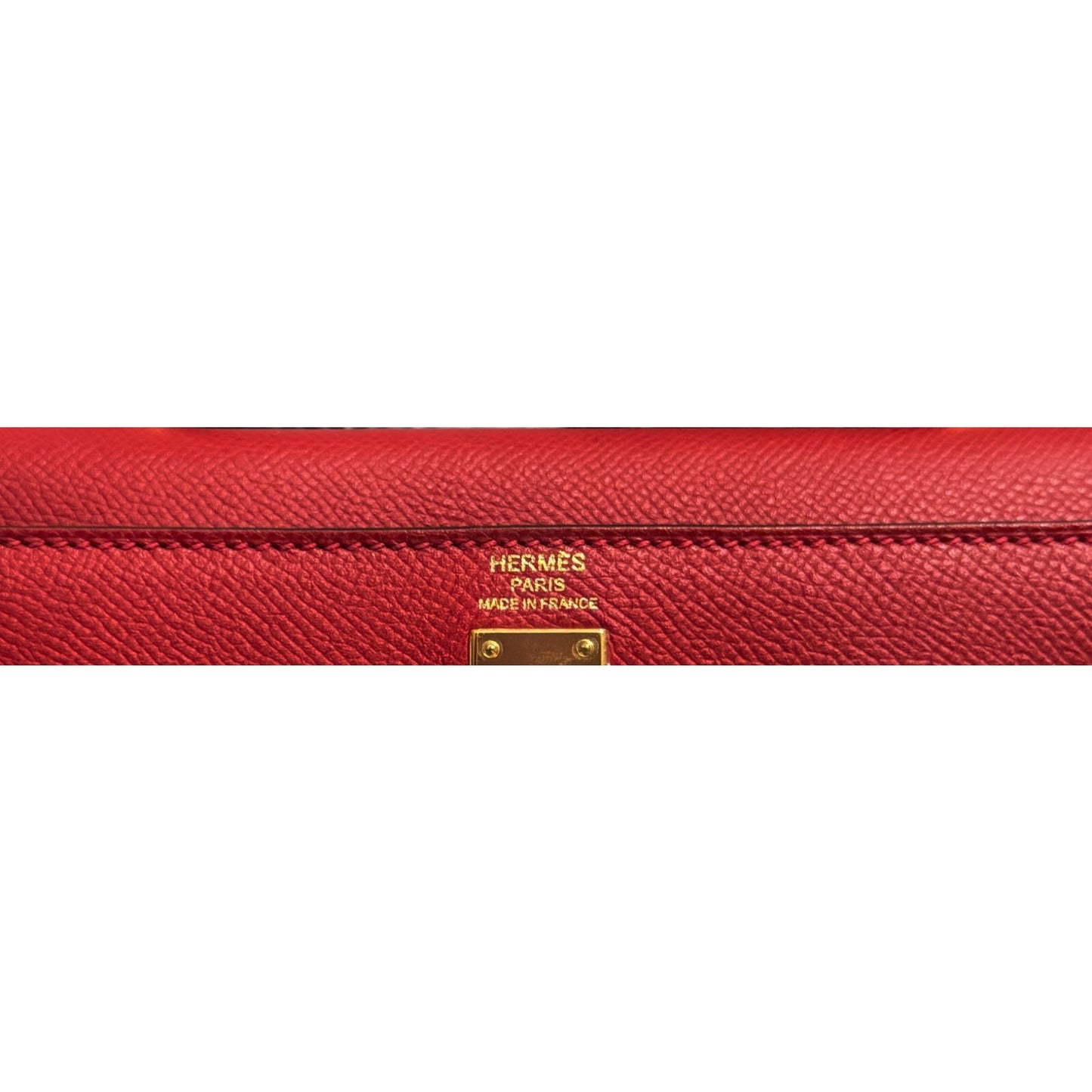 Hermes Kelly 25 Sellier Rouge Casaque Red Epsom Leather Gold Hardware