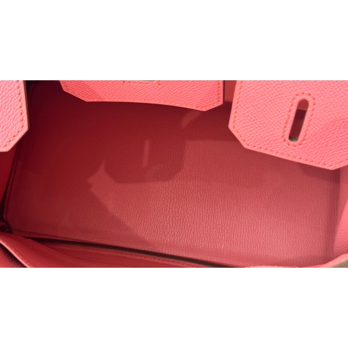 Hermes Birkin 30 Flamingo Pink Epsom Leather Gold Hardware Handbag RARE