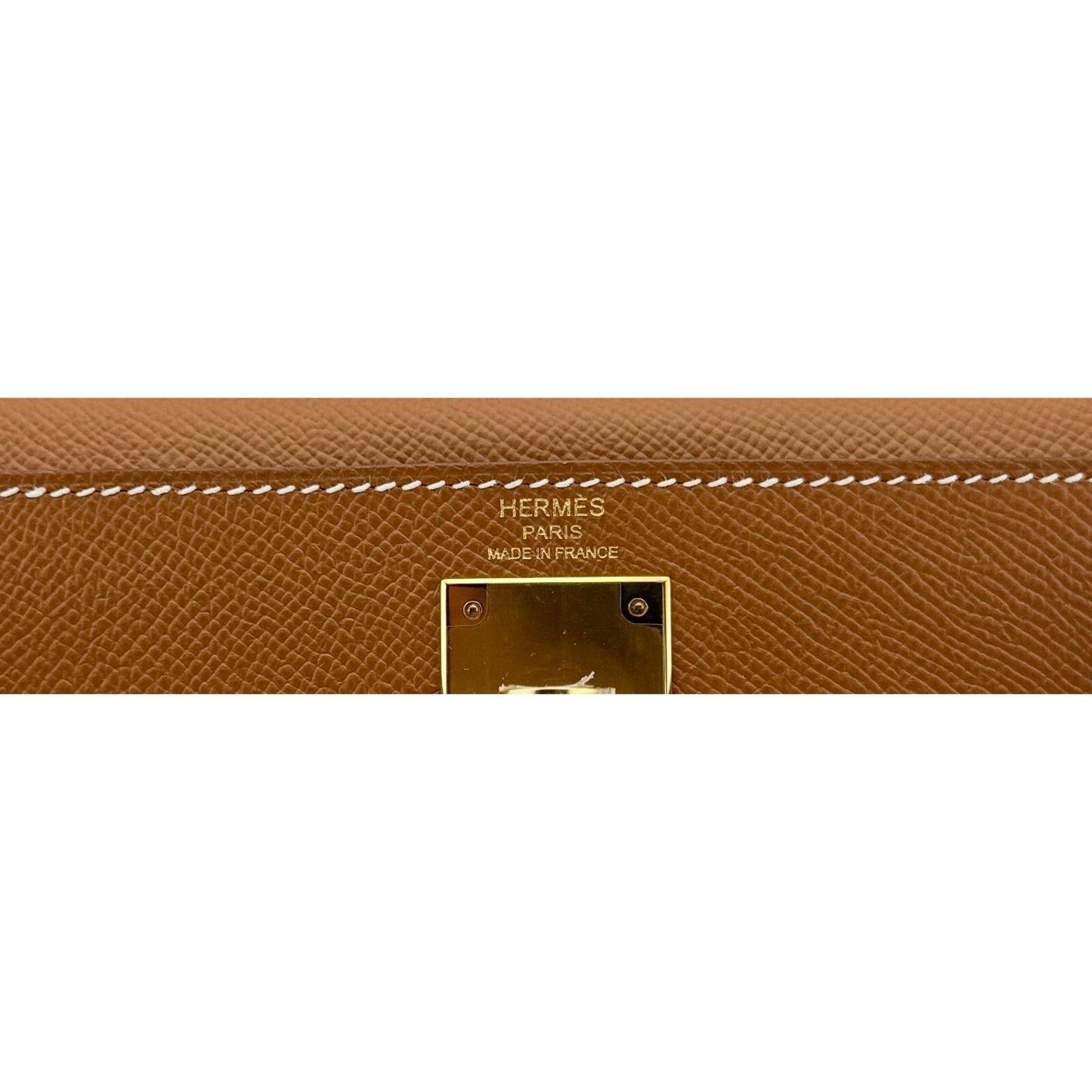 Hermes Kelly 28 Sellier Gold Tan Epsom Leather Gold Hardware