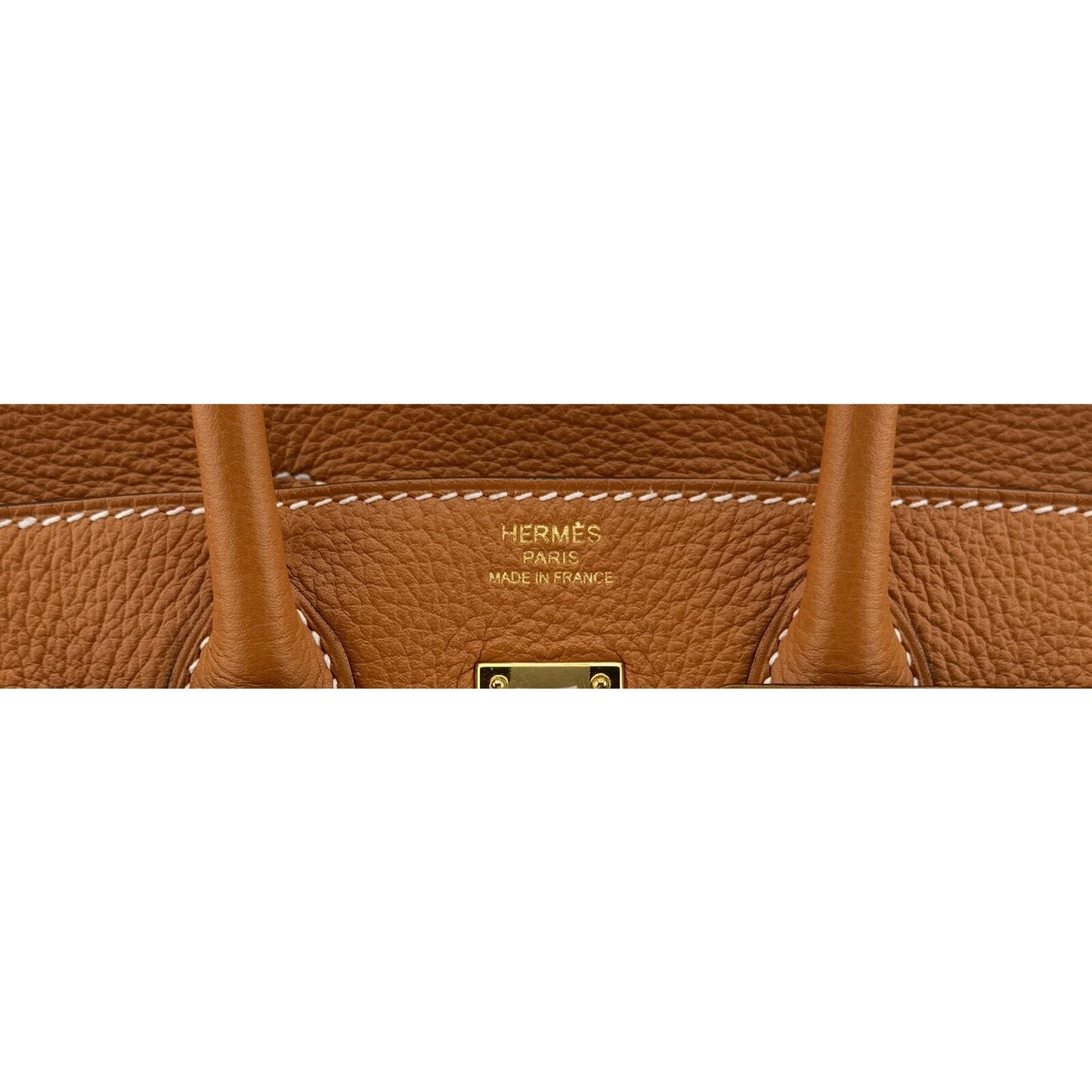 Hermes Birkin 25 Gold Tan Novillo Leather Gold Hardware Handbag