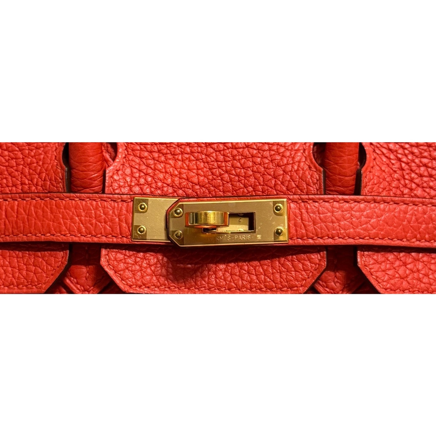 Hermes Birkin 25 Poppy Orange Togo Leather Gold Hardware RARE
