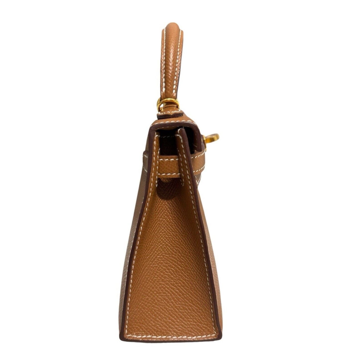 Hermes Kelly Mini 20 Gold Tan Epsom Leather Gold Hardware