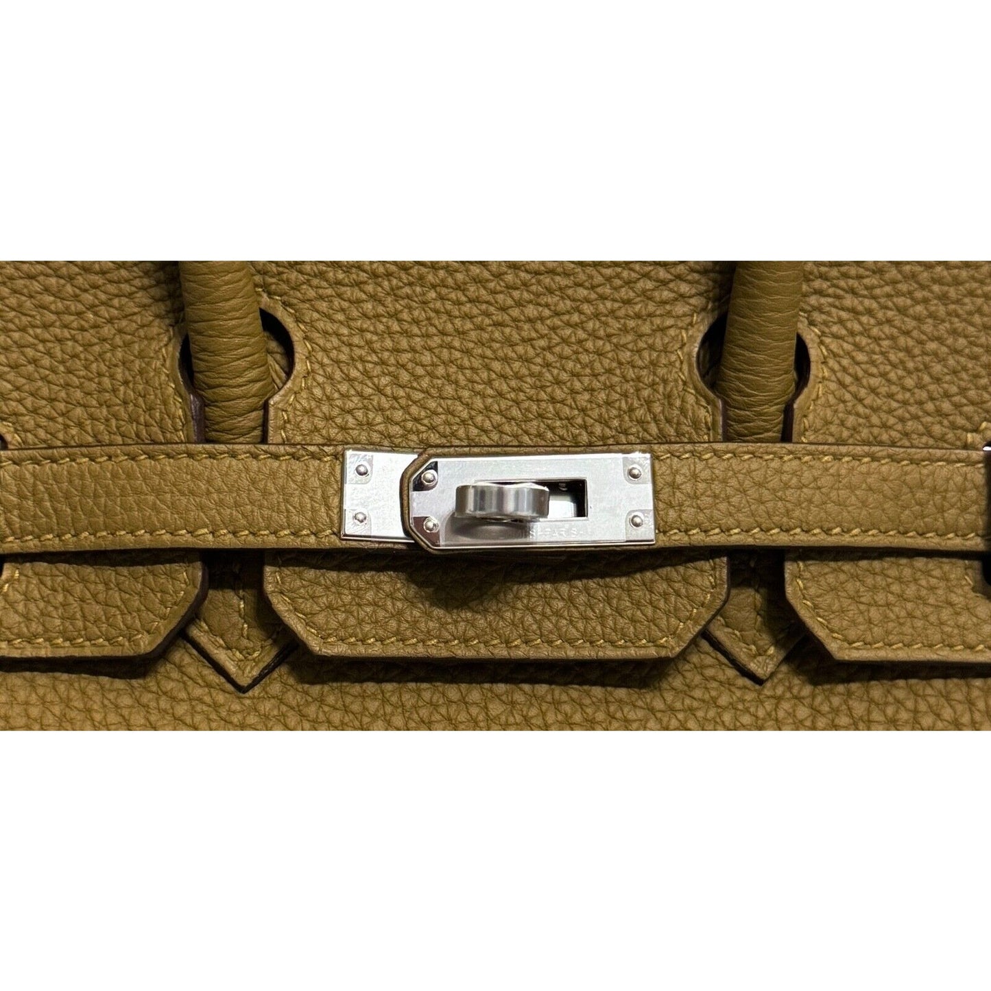 Hermes Birkin 25 Bronze Dore Togo Leather Palladium Hardware Handbag