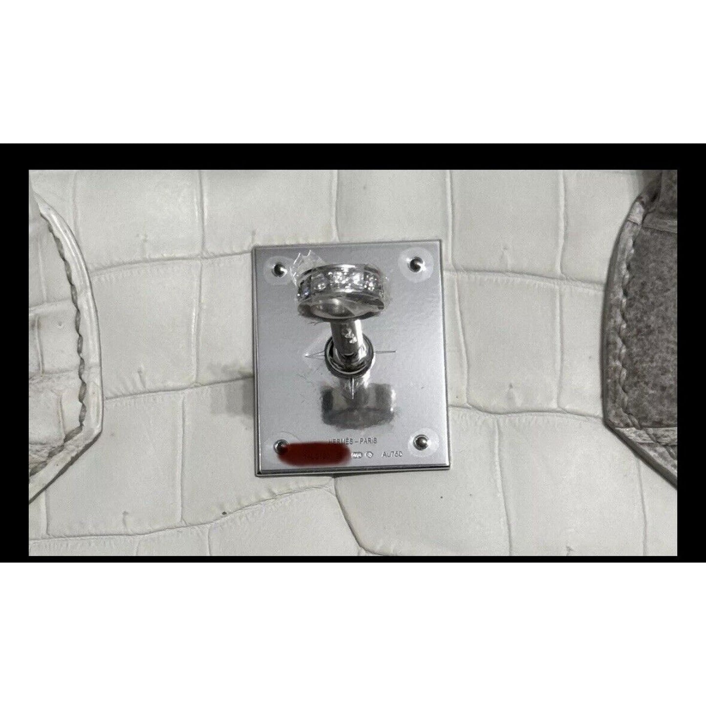 Hermes Birkin 35 Diamond Himalayan White Matte Crocodile 18k White Gold HWR