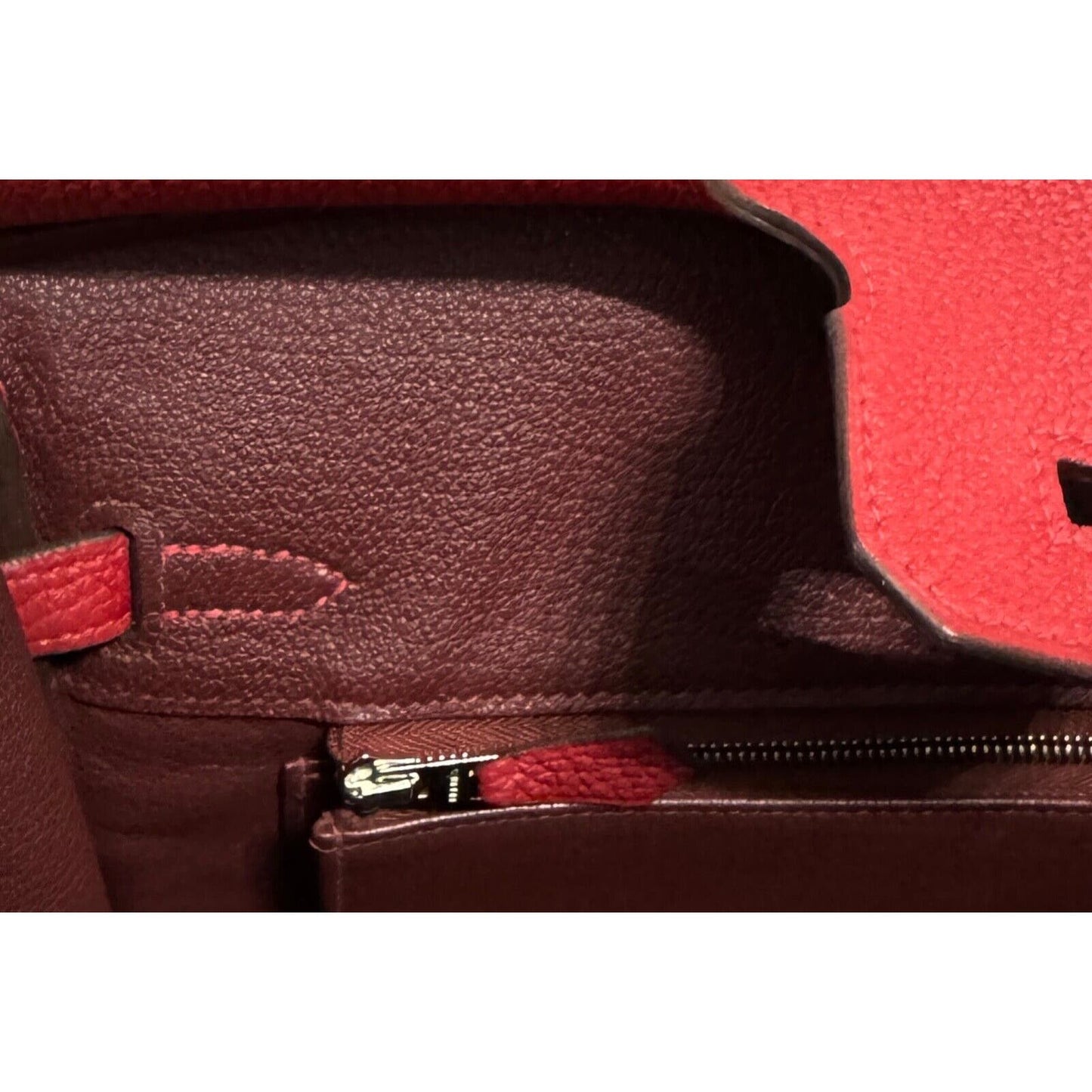Hermes Birkin 25 Verso Rouge Casaque Red & Rouge H Togo Palladium Hardware