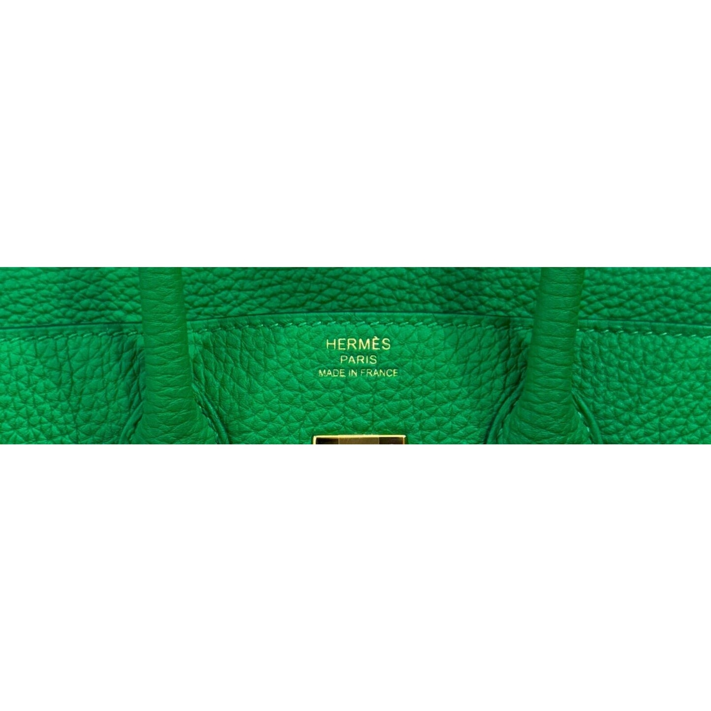 Hermes Birkin 25 Bamboo Bambou Green Togo Leather Gold Hardware Handbag