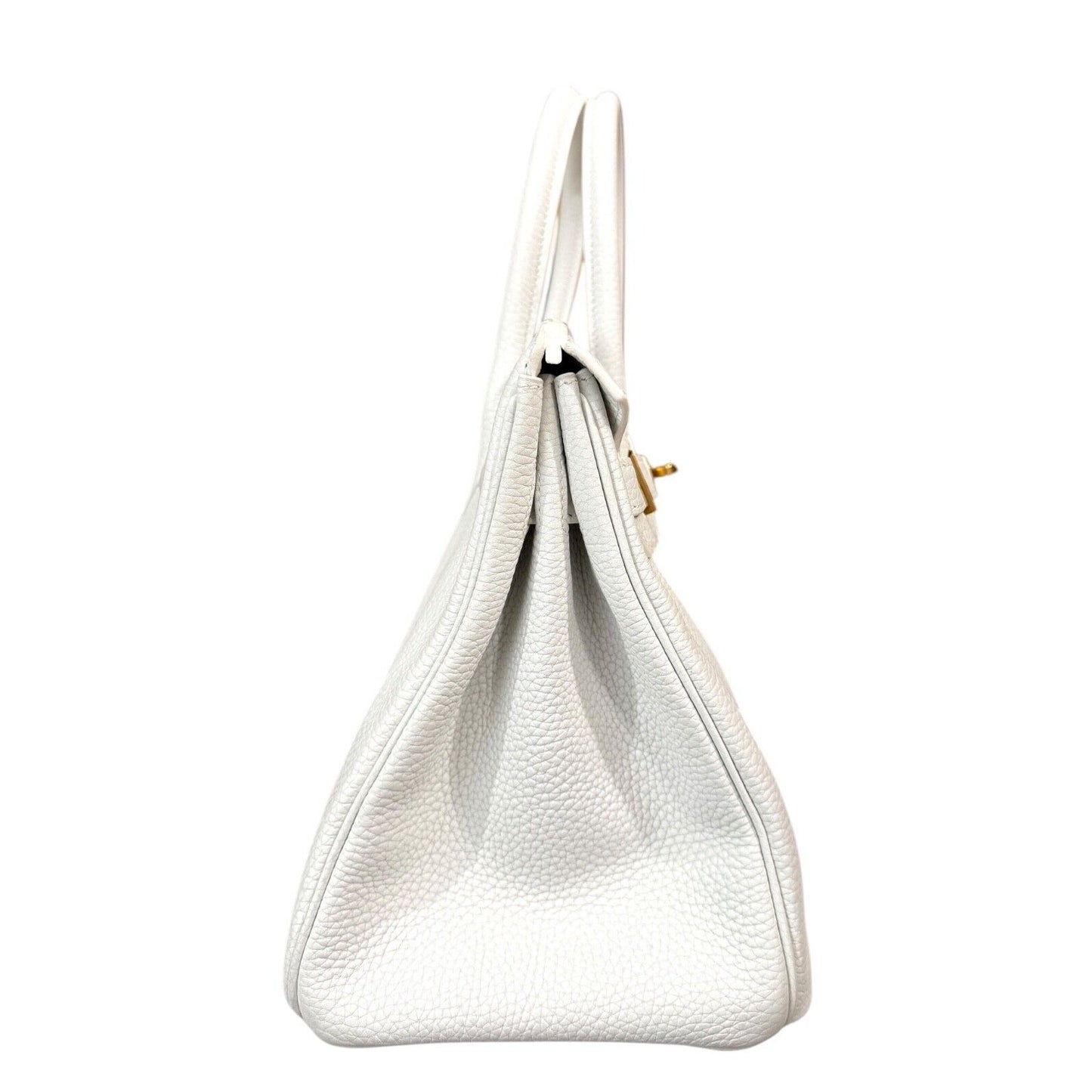 Hermes Birkin 30 White Blanc Leather Gold Hardware RARE