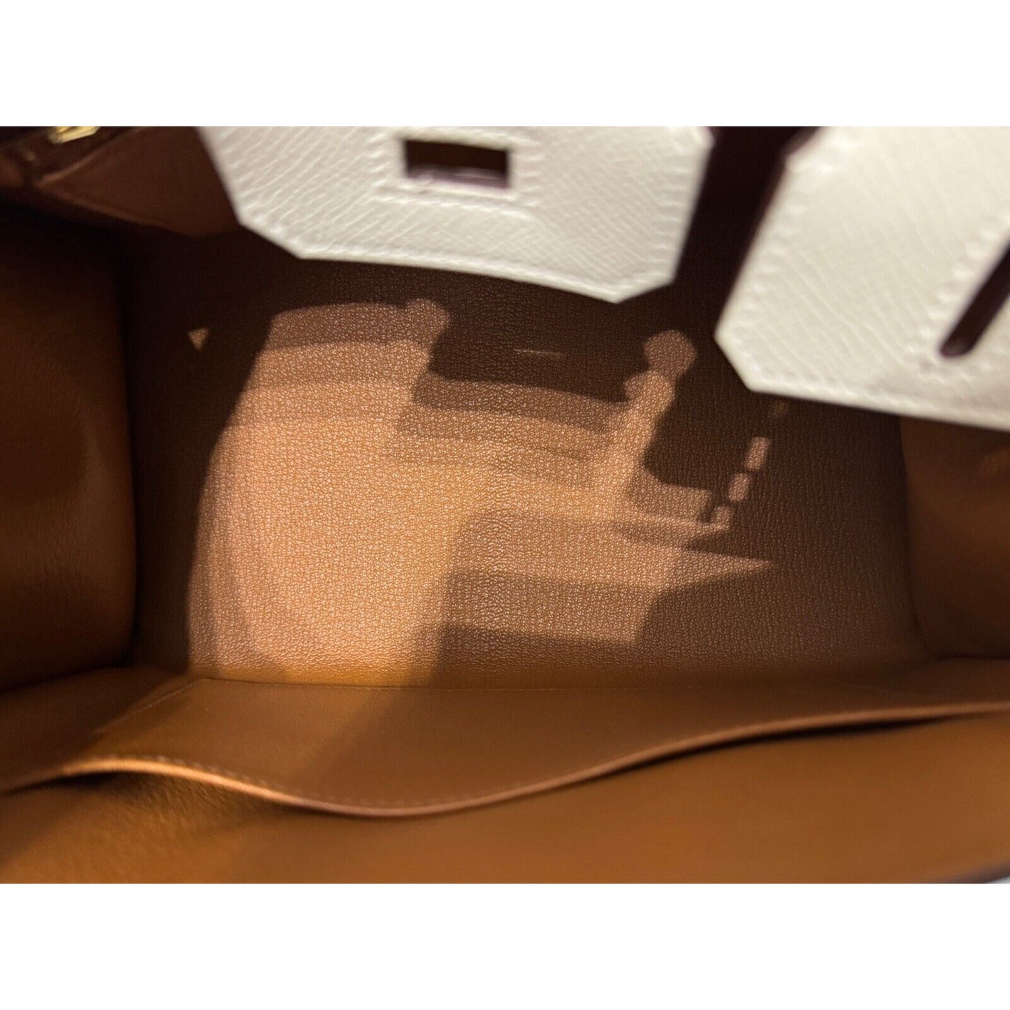 Hermes Birkin 25 Sellier Special Order Craie & Gold Epsom Brushed Gold Hardware