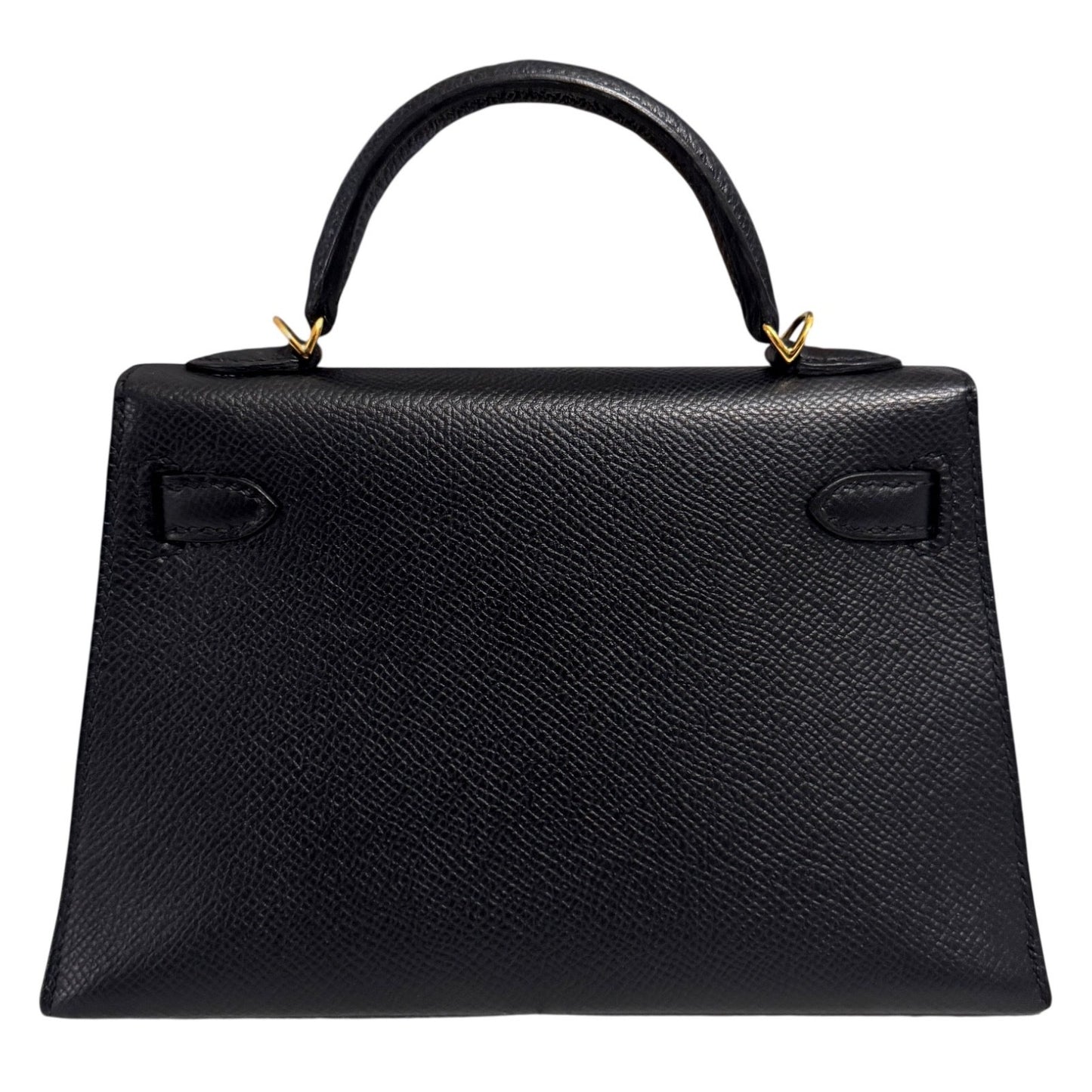 Hermes Kelly Mini 20 Black Noir Epsom Leather Gold Hardware