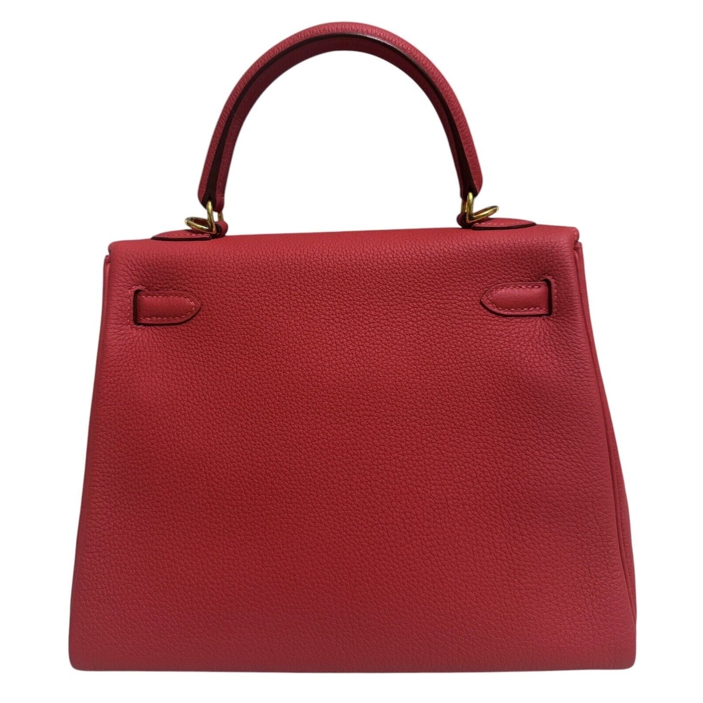 Hermes Kelly 25 Rouge Red Togo Leather Gold Hardware