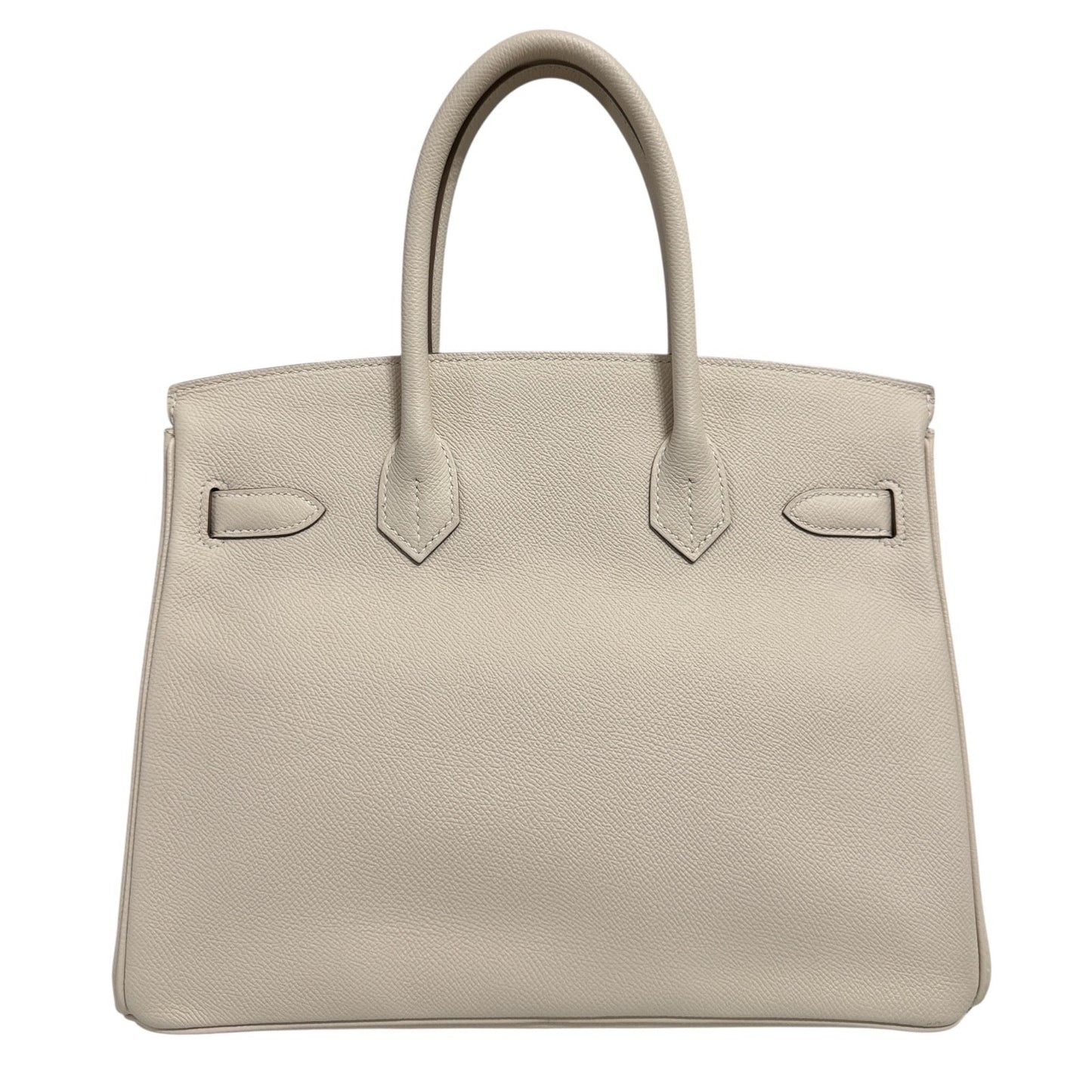 Hermes Birkin 30 Craie White Epsom Leather Gold Hardware Handbag