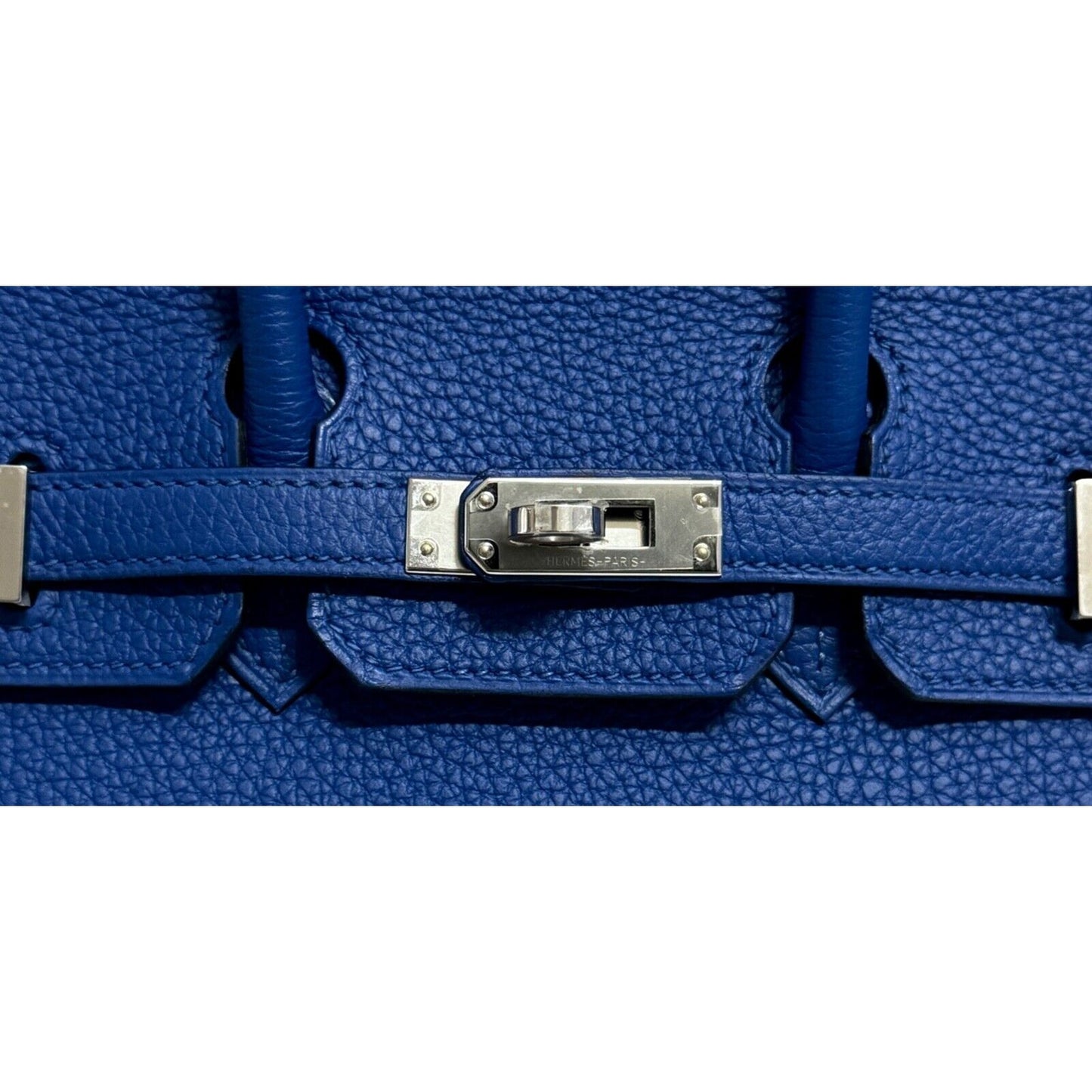 Hermes Birkin 25 Bleu Royal Royal Blue Togo Leather Palladium Hardware Handbag