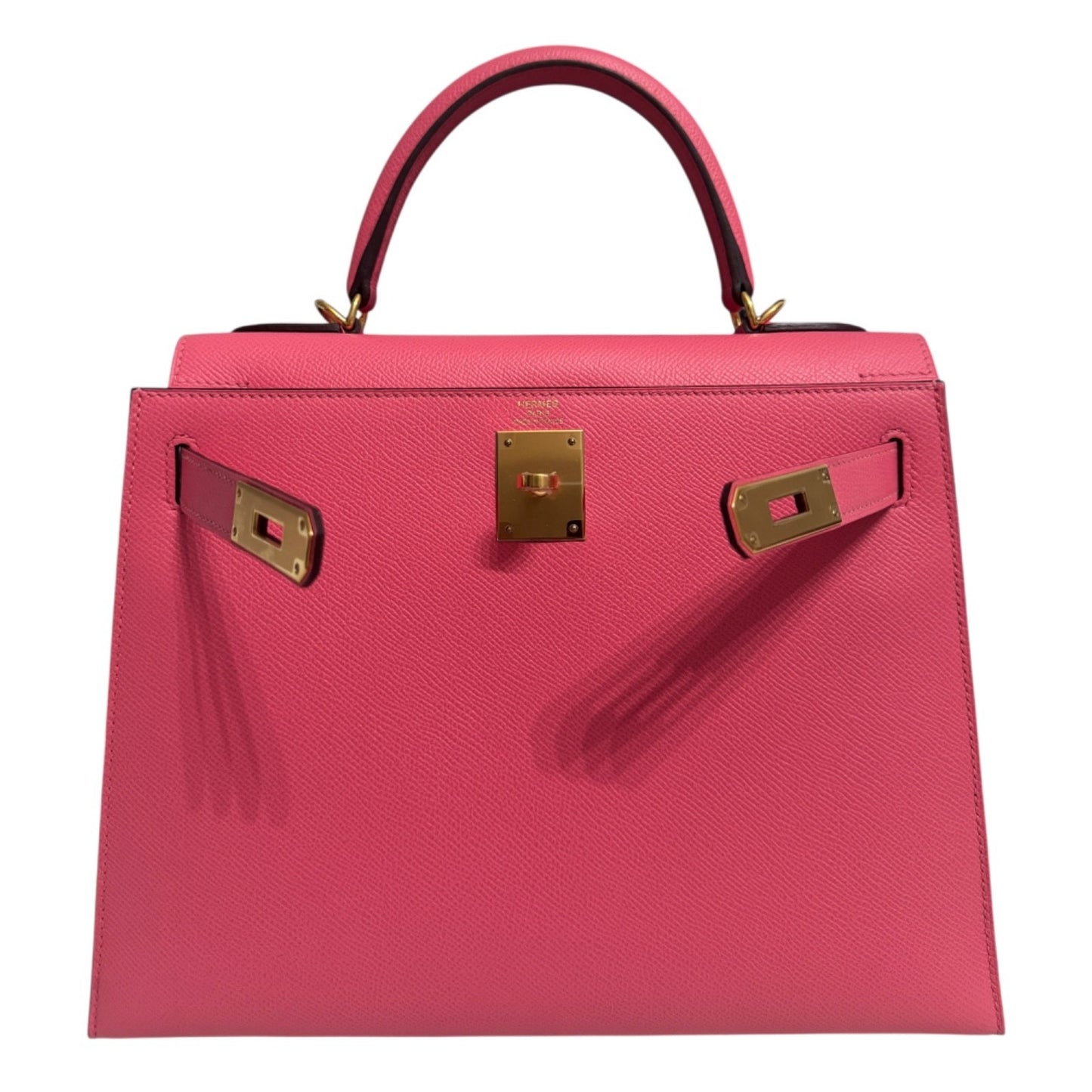 Hermes Kelly 28 Sellier Pink Rose Azalee Azalea Epsom Leather Gold Hardware