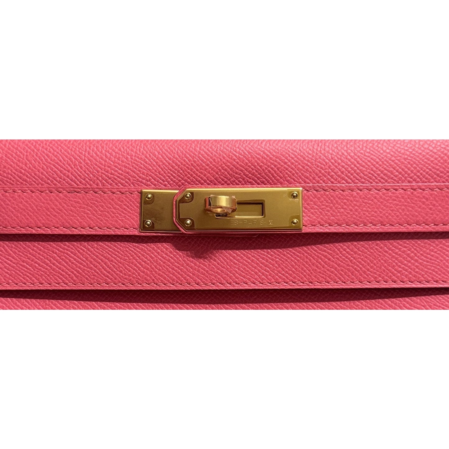 Hermes Kelly 28 Sellier Pink Rose Azalee Azalea Epsom Leather Gold Hardware