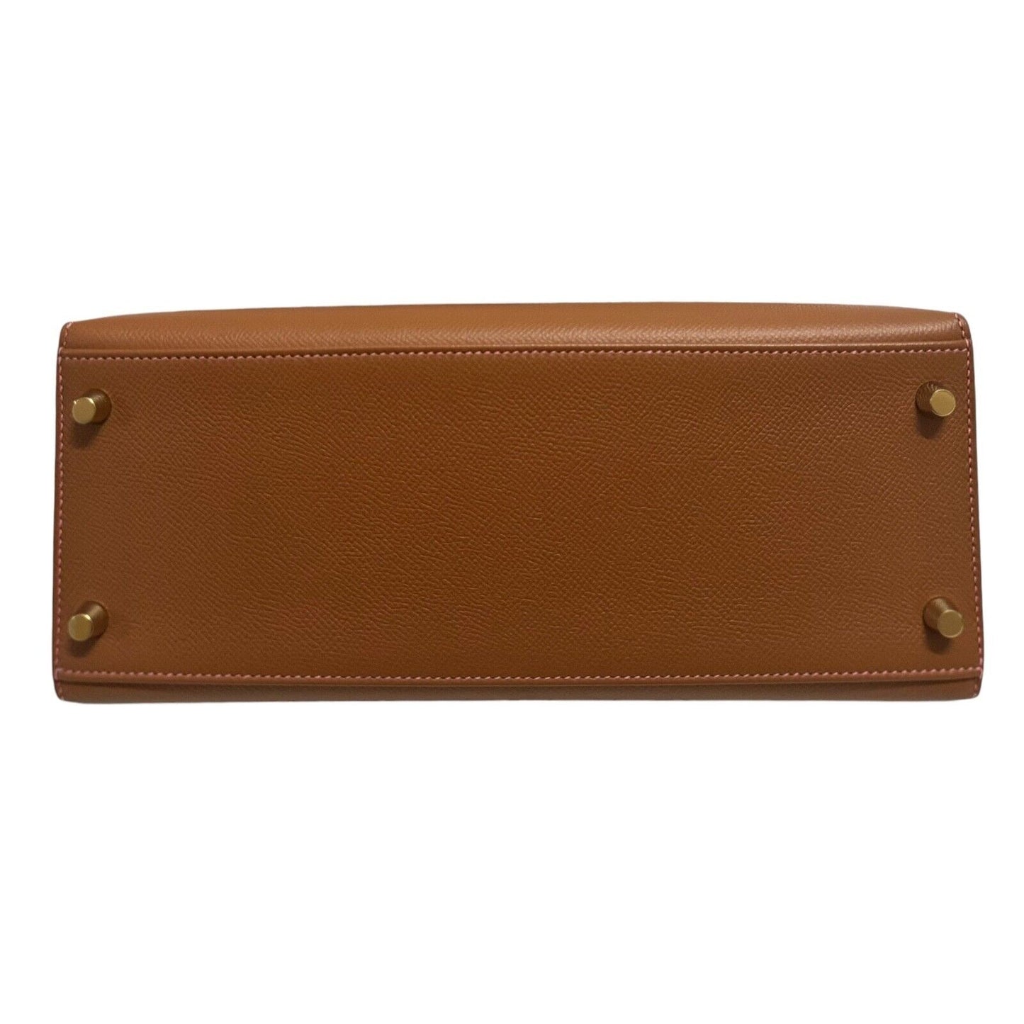 Hermes Kelly 28 Sellier Special Order Gold Rose Azalee Pink Epsom Brushed Gold