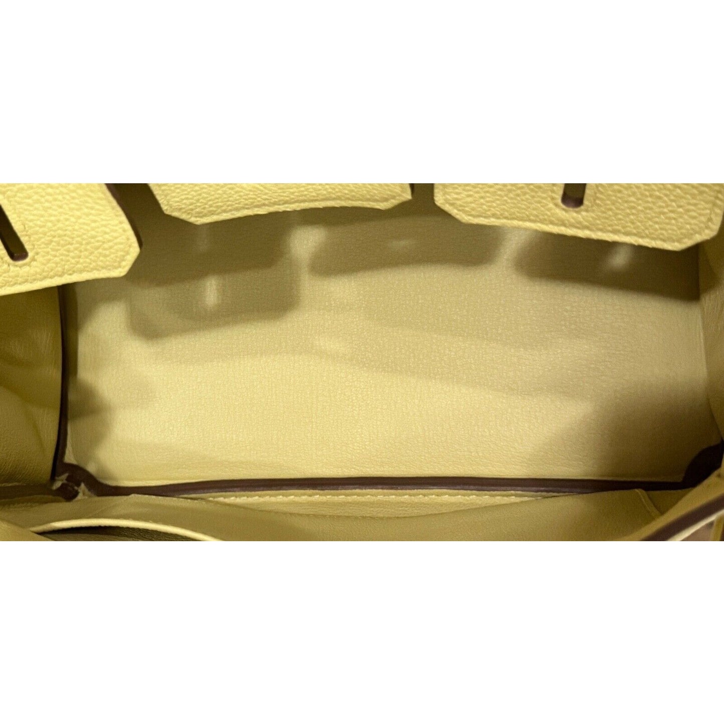 Hermes Birkin 25 Jaune Poussin Yellow Togo Leather Gold Hardware Handbag RARE