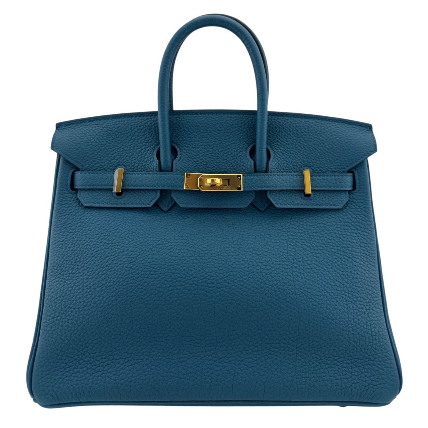 Hermes Birkin 25 Blue Cobalt Togo Leather Gold Hardware