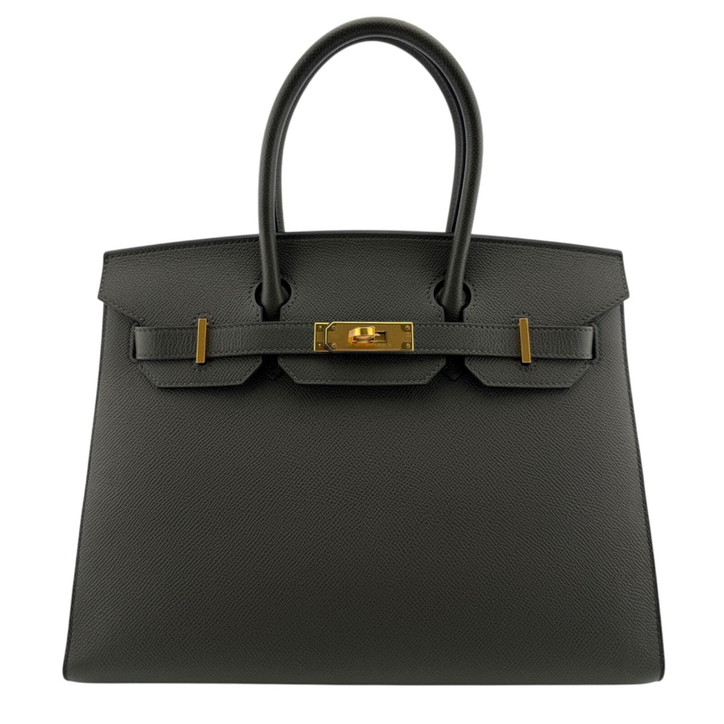 Hermes Birkin 30 Sellier Vert de Gris Green Epsom Leather Gold Hardware Handbag