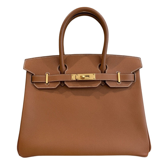 Hermes Birkin 30 Gold Tan Epsom Leather Gold Hardware RARE
