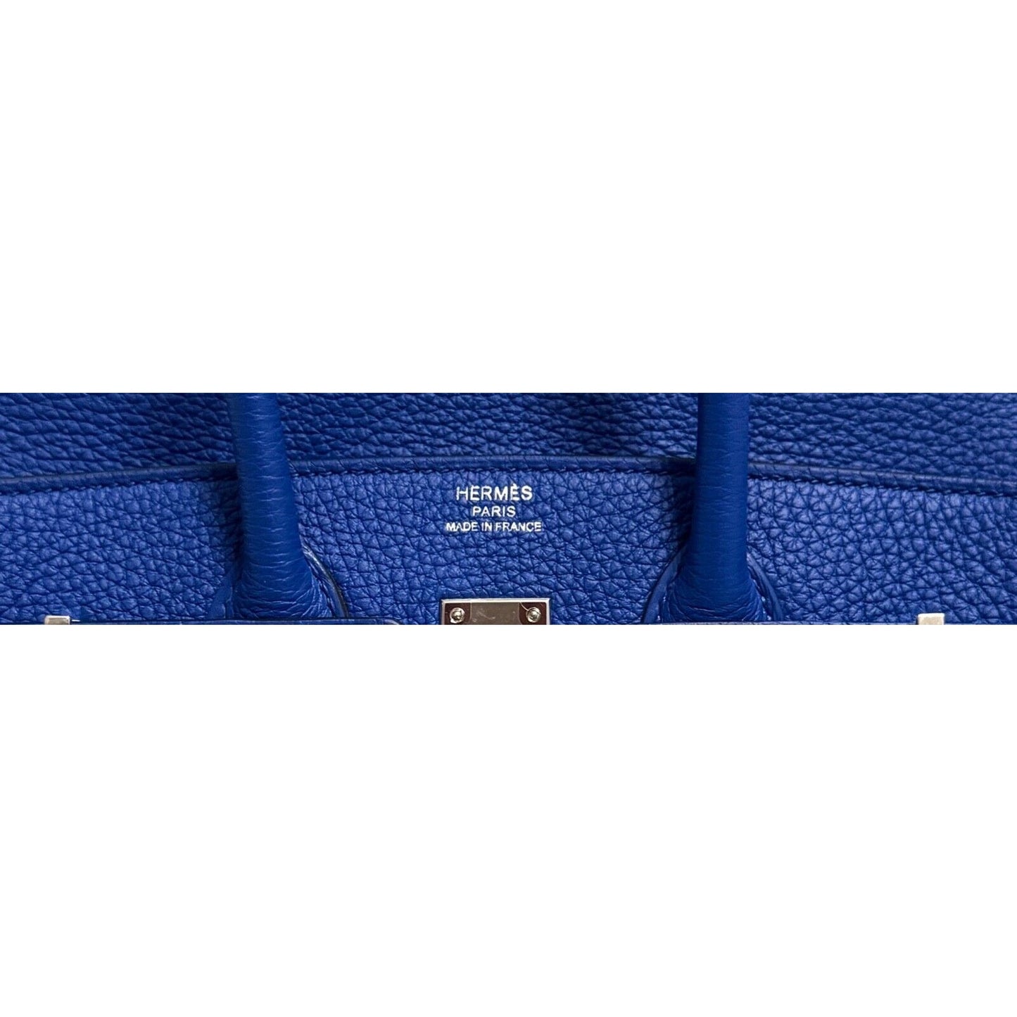 Hermes Birkin 25 Bleu Royal Royal Blue Togo Leather Palladium Hardware Handbag