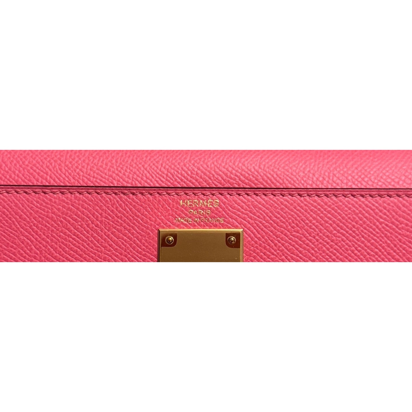 Hermes Kelly 28 Sellier Pink Rose Azalee Azalea Epsom Leather Gold Hardware