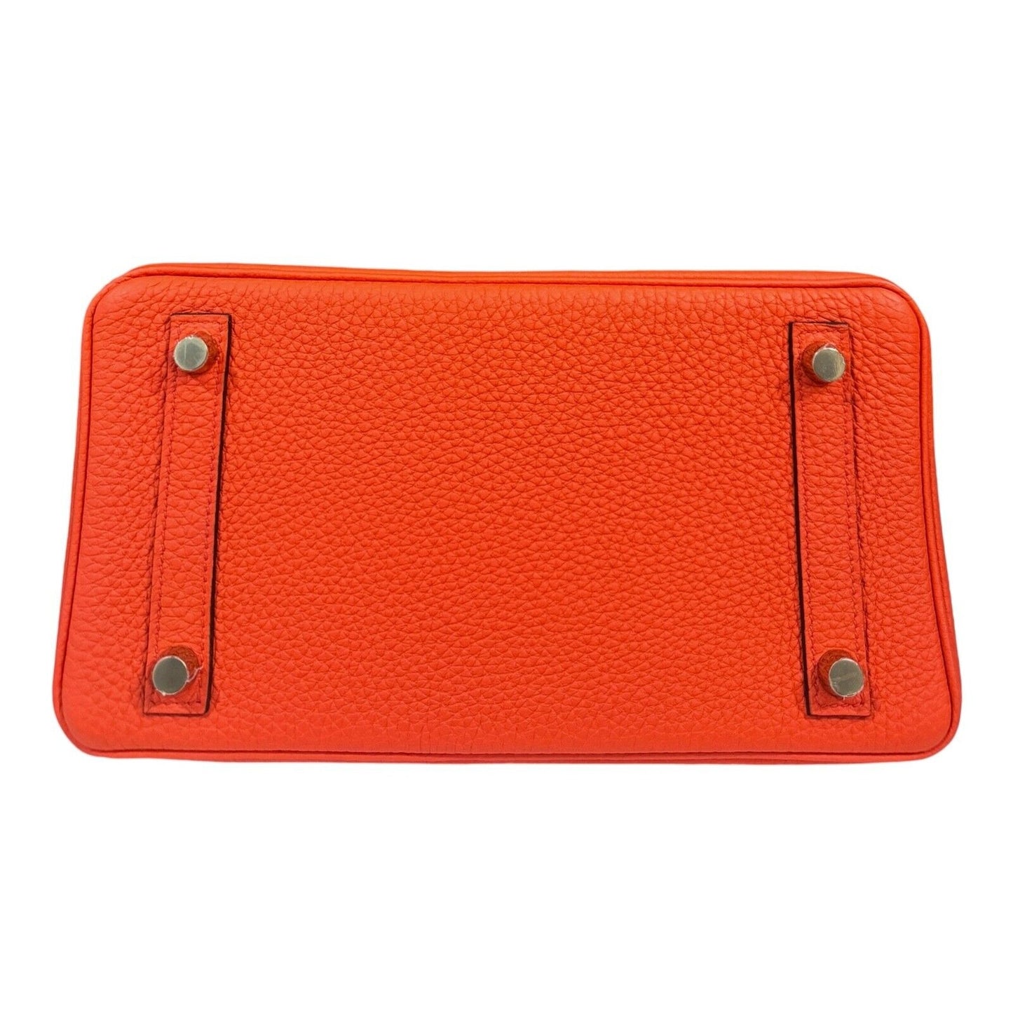 Hermes Birkin 25 Poppy Orange Togo Handbag Bag Gold Hardware