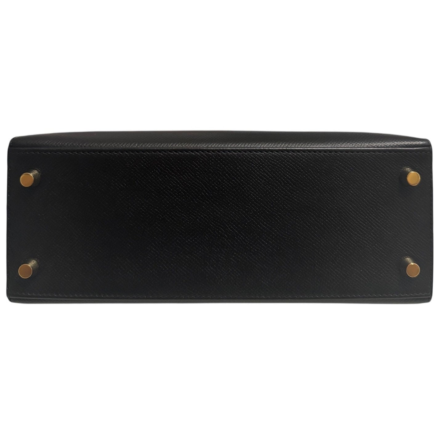 Hermes Kelly 25 Sellier Black Noir Epsom Leather Gold Hardware