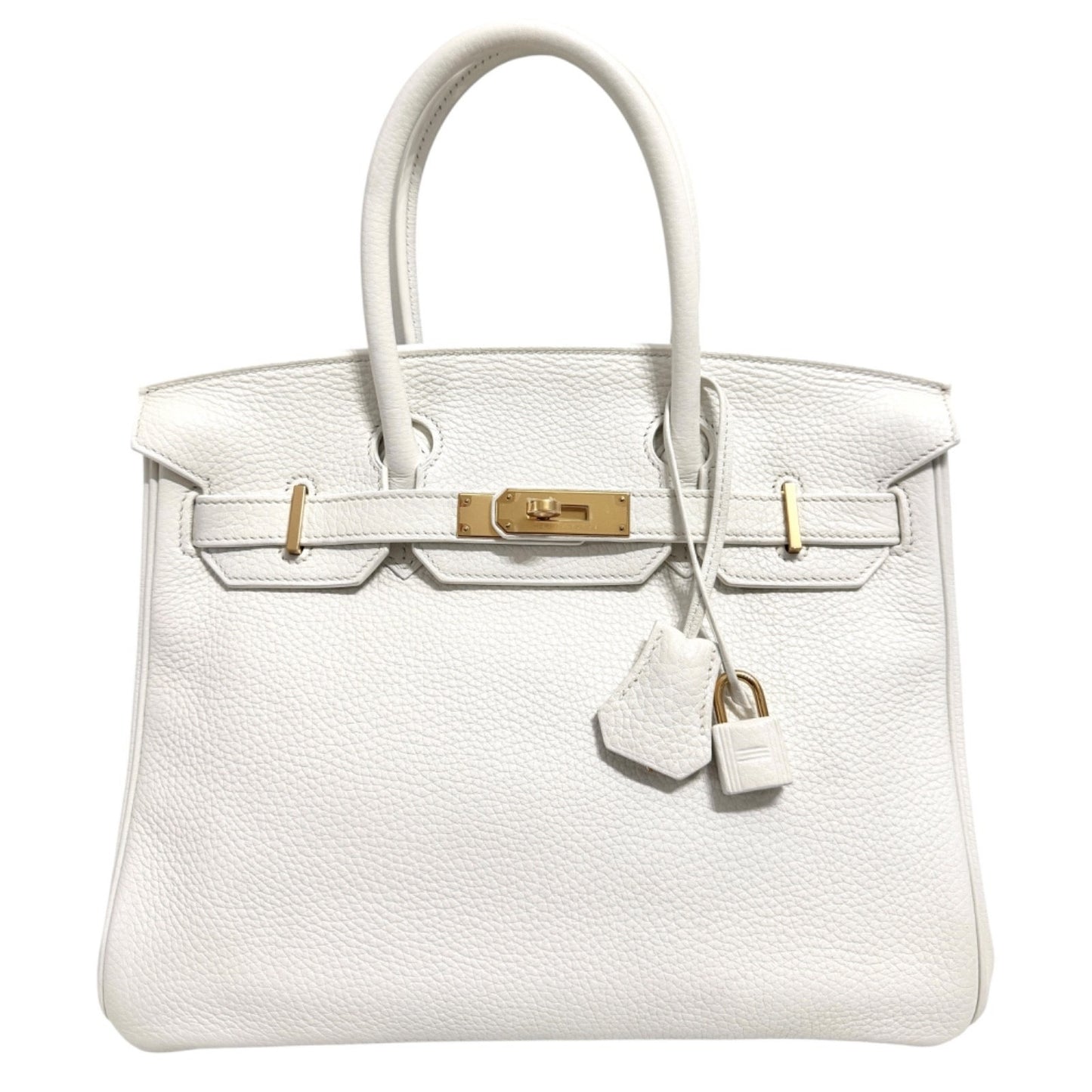 Hermes Birkin 30 White Blanc Leather Gold Hardware RARE