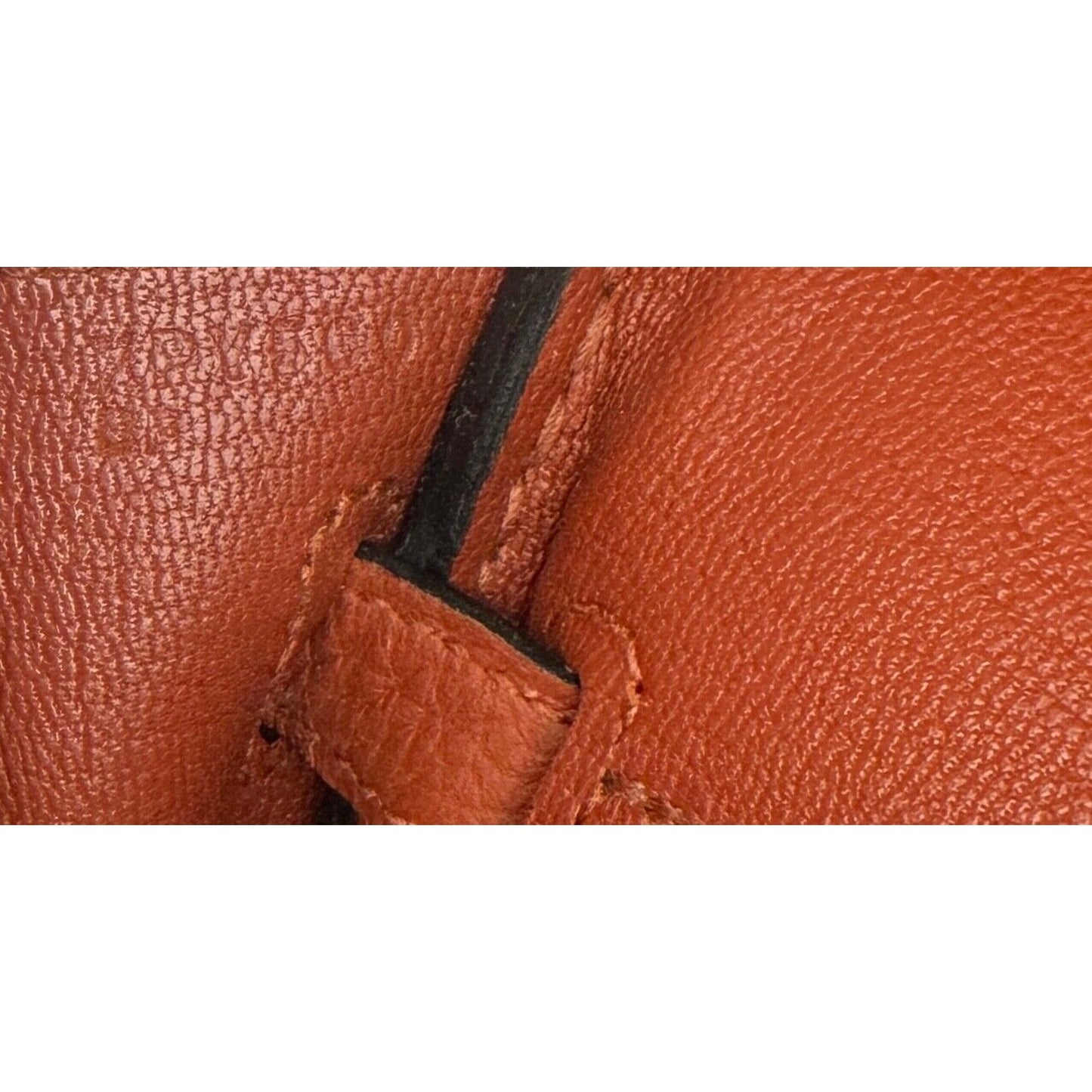 Hermes Birkin 25 Cuivre Burnt OrangeTogo Leather Handbag Bag Gold Hardware