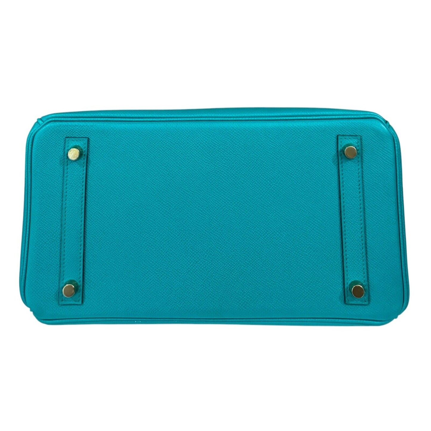 Hermes Birkin 30 Blue Paon Aqua Epsom Leather Gold Hardware RARE