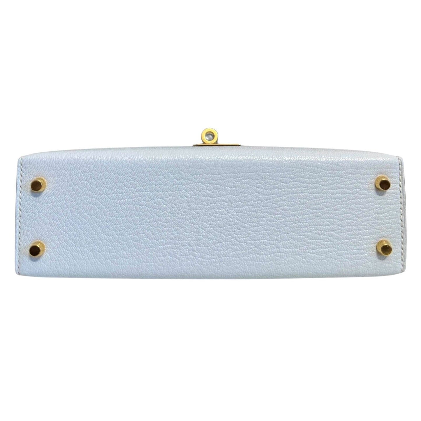 Hermes Kelly Mini 20 Blue Brume Baby Blue Chèvre Palladium Hardware