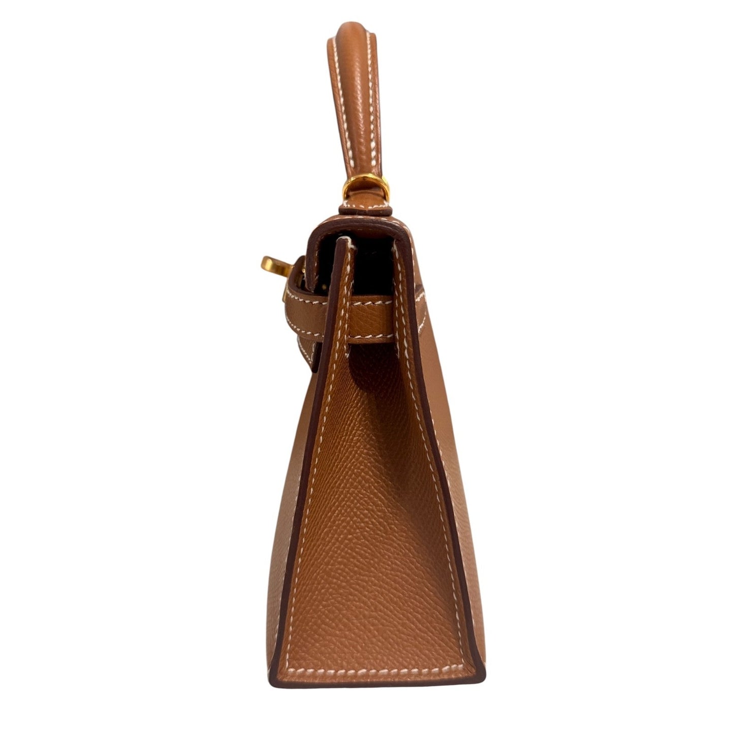 Hermes Kelly Mini 20 Gold Tan Epsom Leather Gold Hardware